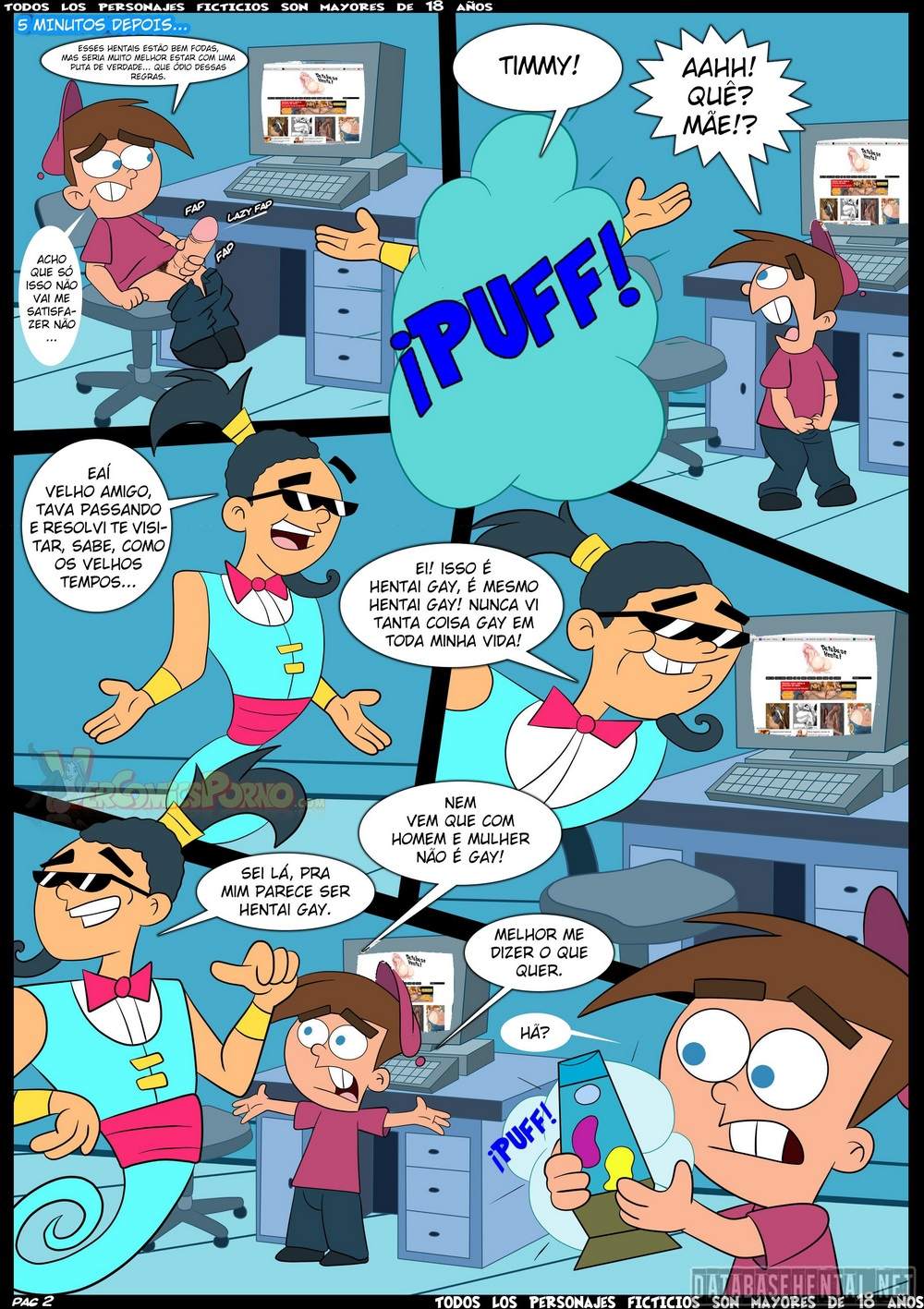 Breaking the Rules 1 - The Hentai Quebrando as Regras parte 1 Croc Os Padrinhos Mágicos The Hentai P.03 - hentai, comics-hq