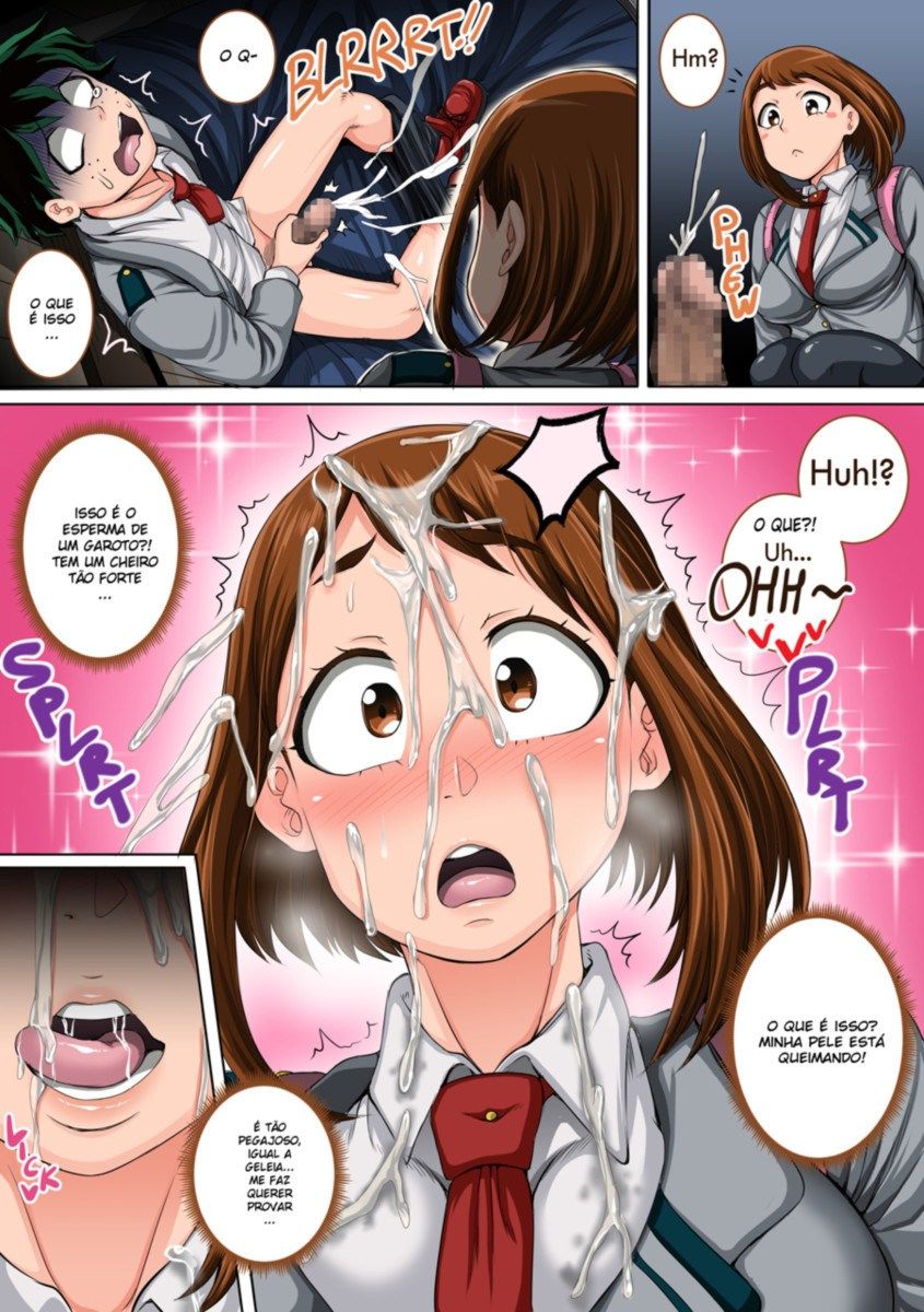 Boku No Harem Academia part 3: wa Ochako Hen Hentai pt-br 05