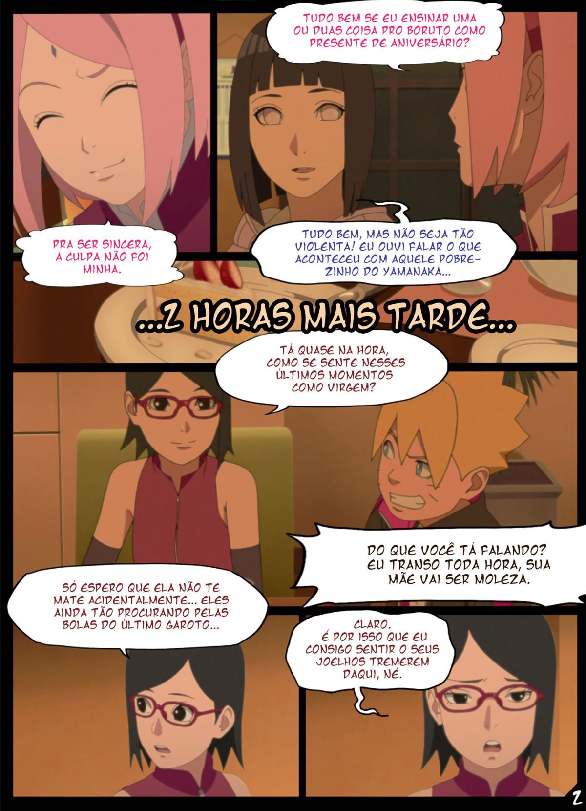O presente de aniversário do boruto