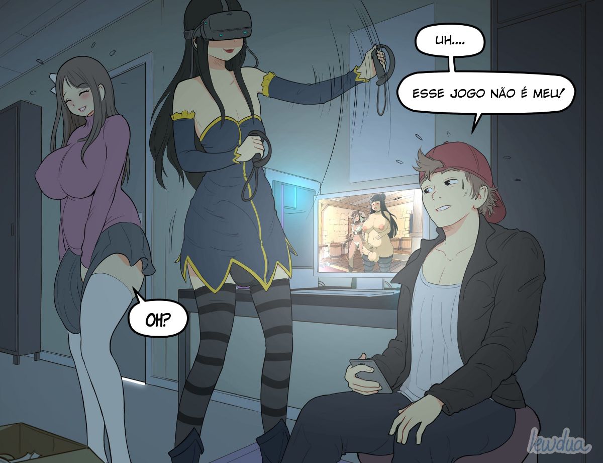 VR game - Alice and Natasha Hentai pt-br 09