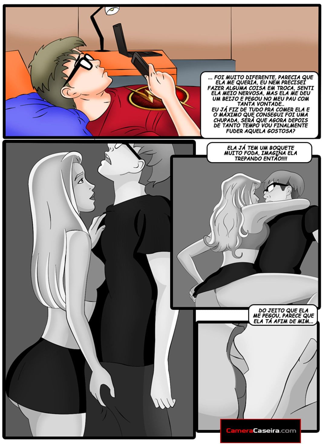 A Patricinha e o Porteiro parte 7 (Câmera Caseira) Hentai pt-br 02 - The  Hentai