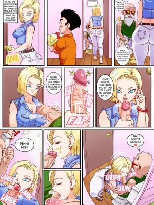 Android 18 and Master Roshi Hentai pt-br 03