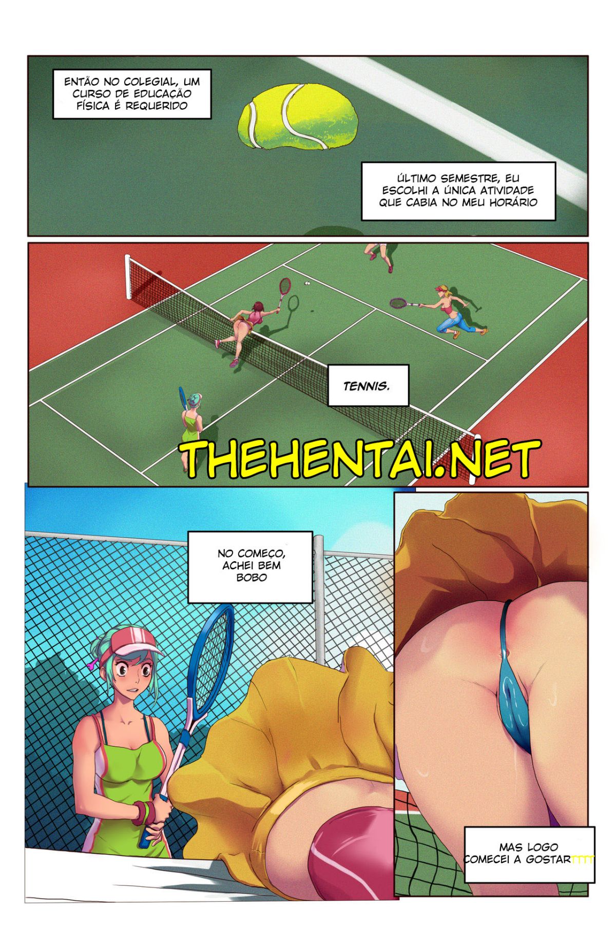 Time Stop and bop - Tennis Hentai pt-br 01