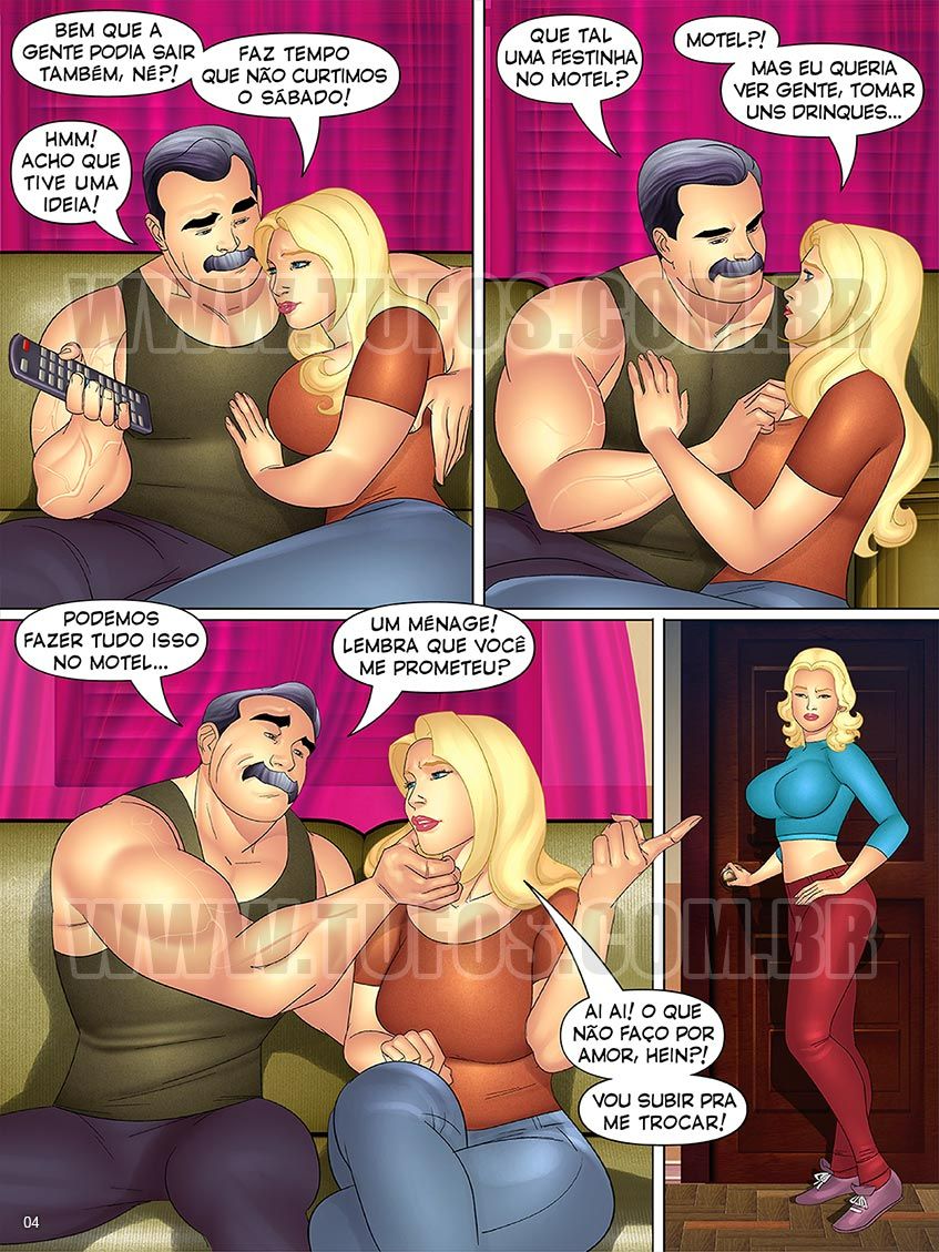 Trepando com mãe e filha (Tufos) Hentai pt-br 04 - The Hentai