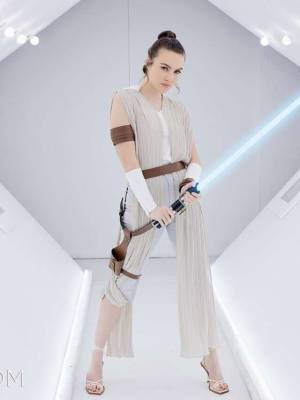 Freya Parker as Rey Skywalker Hentai pt-br 12