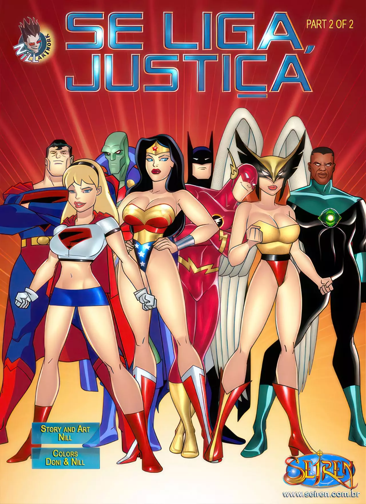 It Up League, Justice part 2 of 2 (Liga da Justiça) [Seiren (Doni)] -  Português - The Hentai