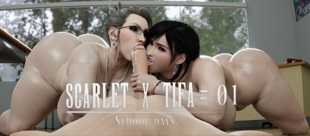 Scarlet X Tifa - School Days Hentai pt-br 01