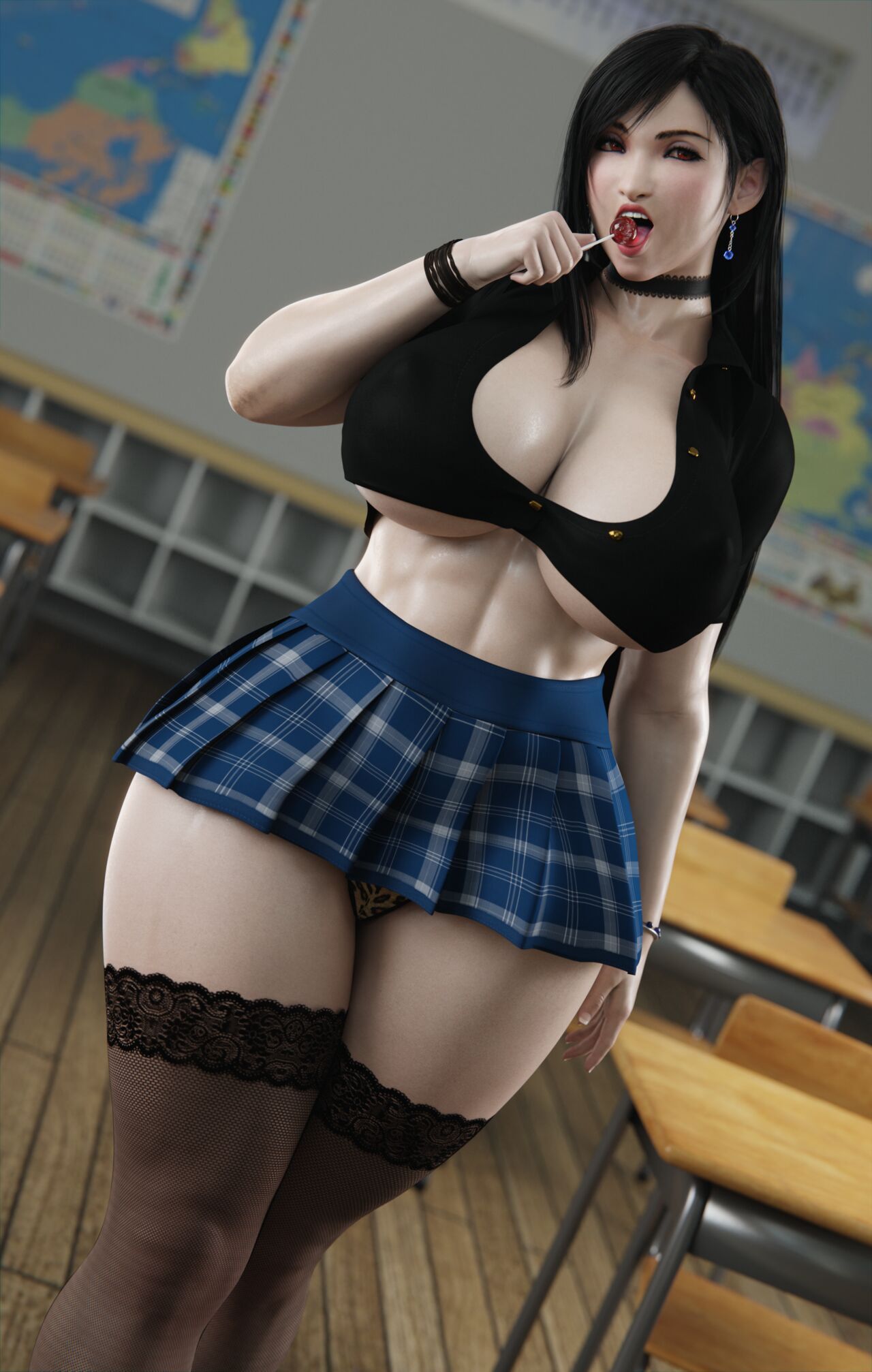 Scarlet X Tifa - School Days Hentai pt-br 12