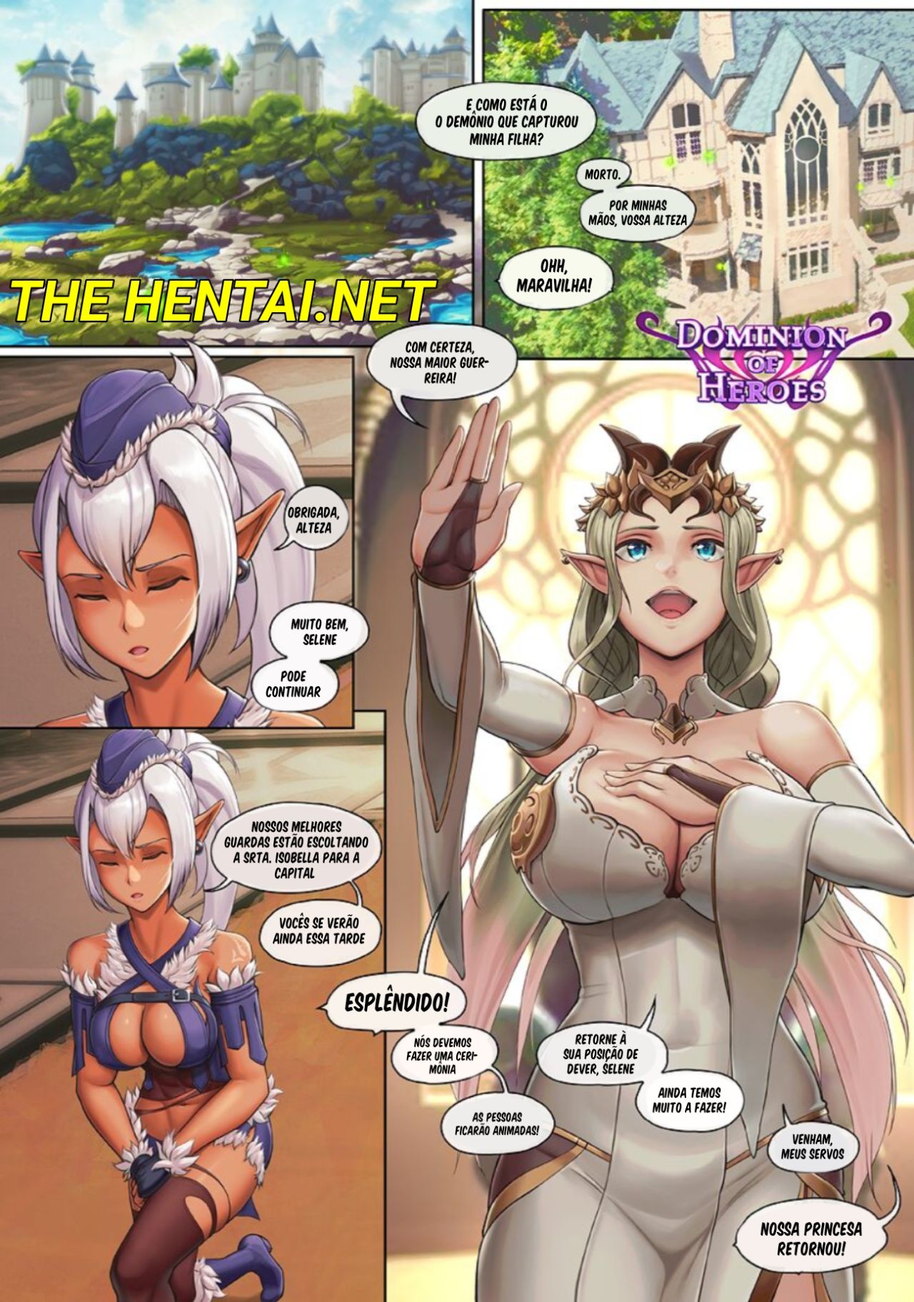 Dominion of Heroes Comic #6 - Elven Conques Hentai pt-br 01