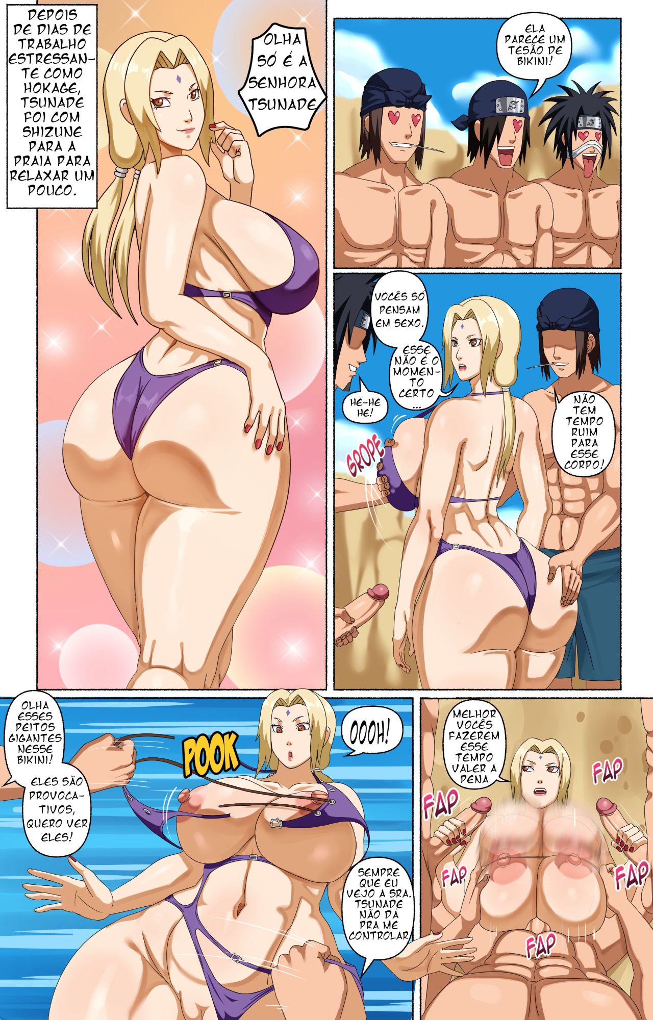 Tsunade And Her Assistants Hentai pt-br 19