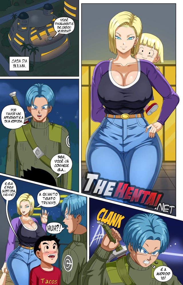 Android 18 and Trunks By PinkPawg Hentai pt-br 01