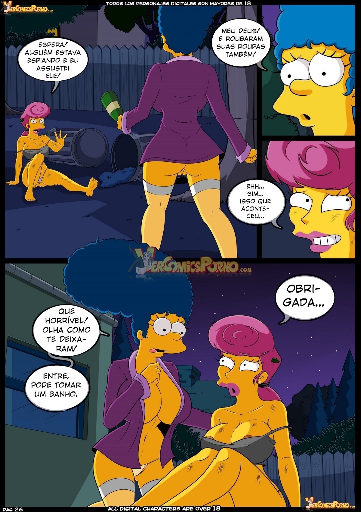 Marge Simpson And Wanda Hentai pt-br 05