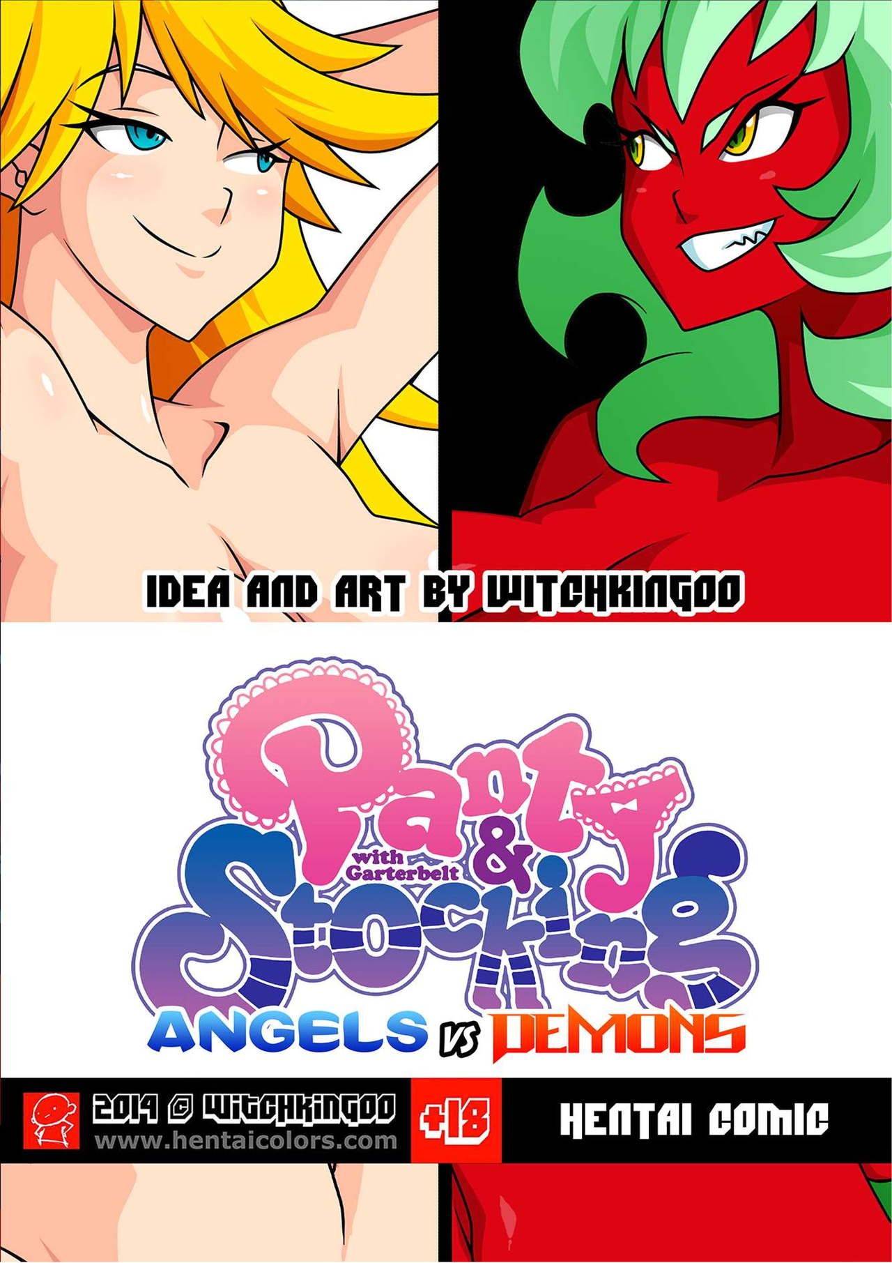 Panty And Stocking: Angels vs Demons Hentai pt-br 01