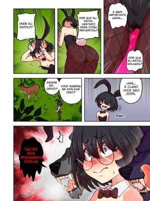 Bunny Alyn being chased by werewolves Hentai pt-br 03