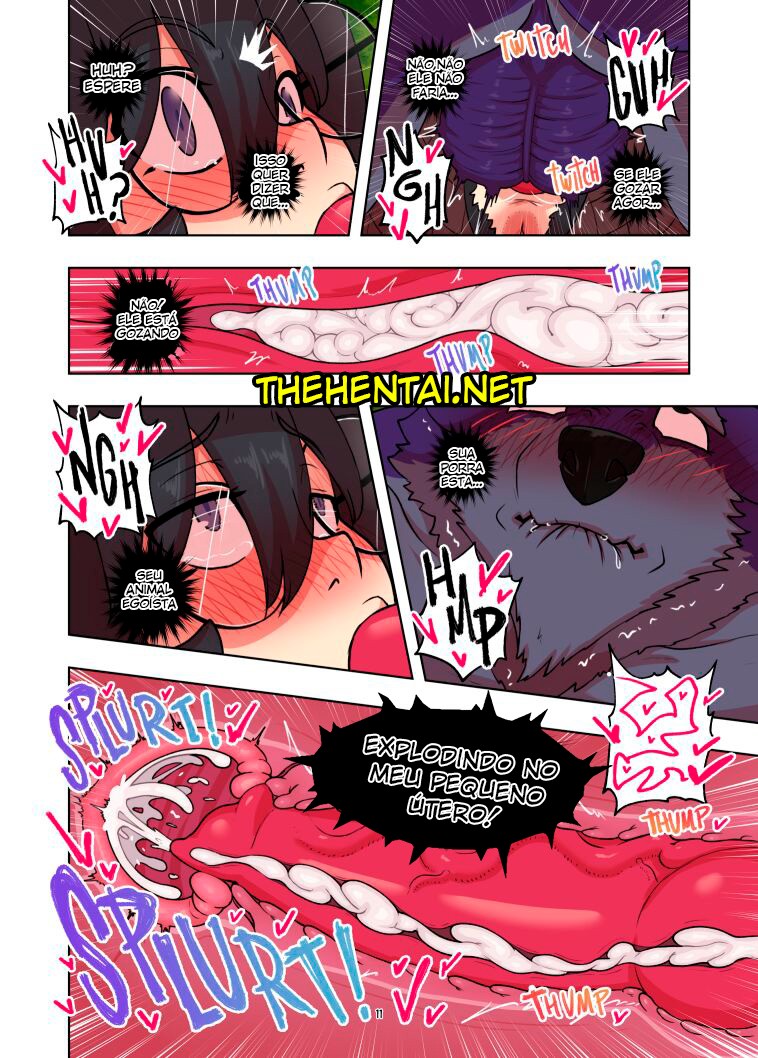 Bunny Alyn being chased by werewolves Hentai pt-br 11