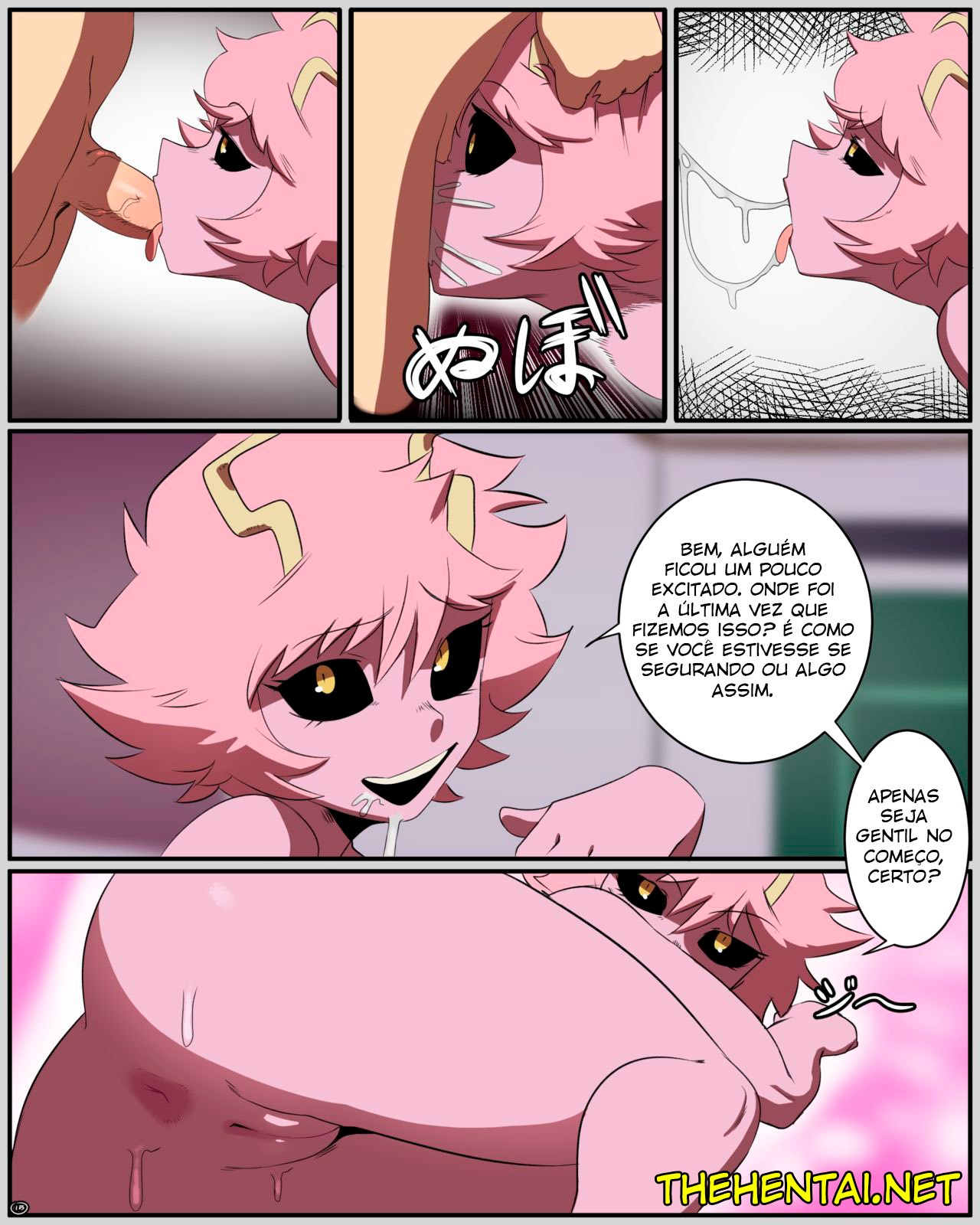 Mina x Izuku Comic  Hentai pt-br 16