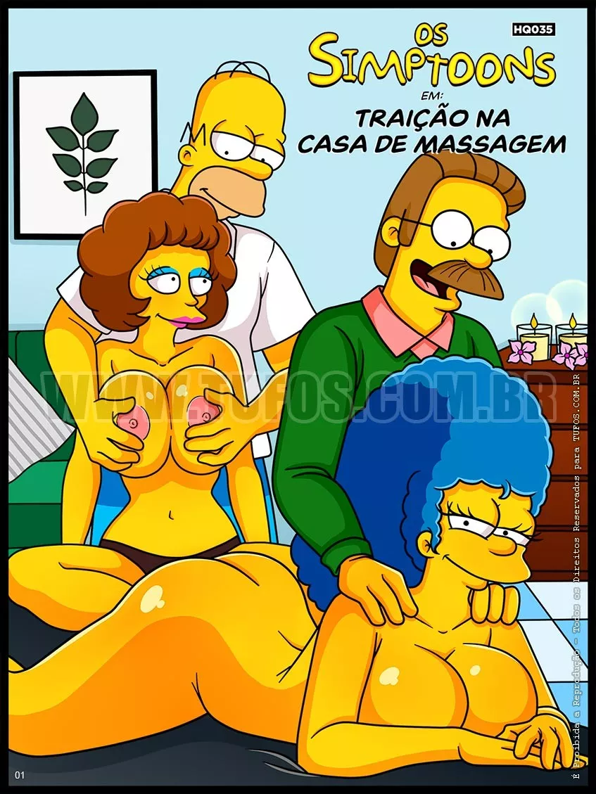 Os Simptoons: Traição na casa de massagem (The Simpsons) [Tufos] -  Português - The Hentai