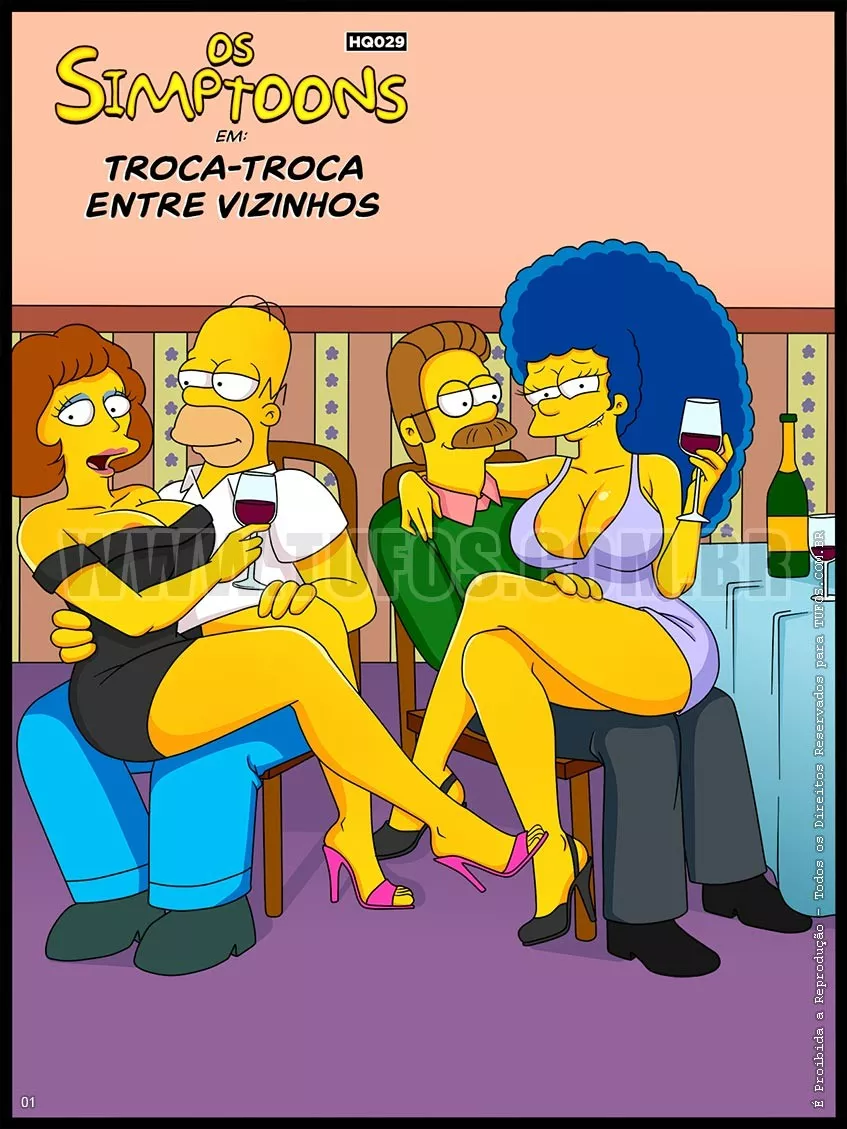 Os Simptoons: Troca-troca entre vizinhos (The Simpsons) [Tufos] - Português  - The Hentai