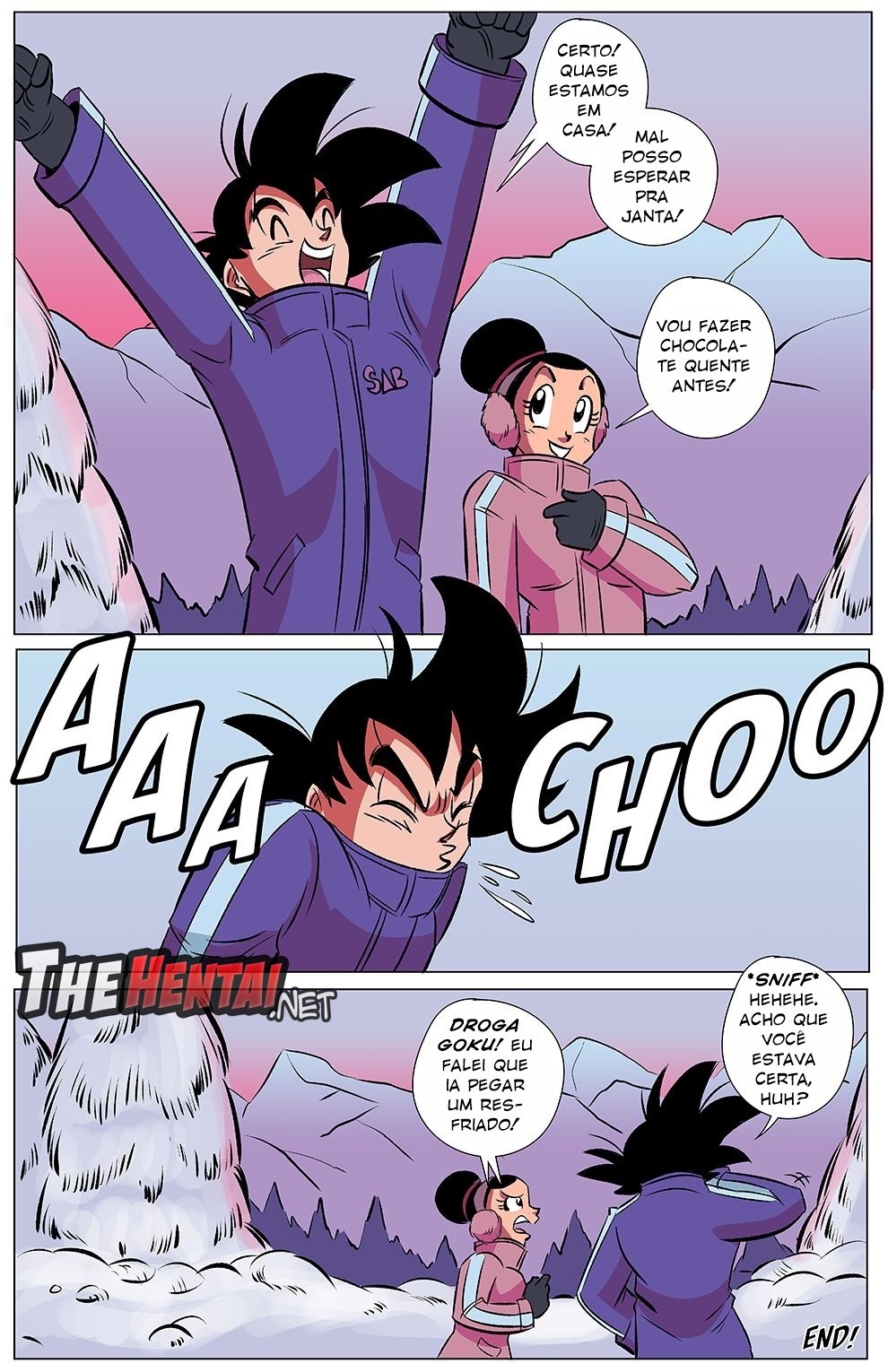 Goku + Chi Chi Heating Up Hentai pt-br 11