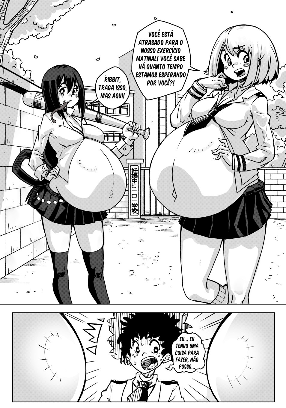 Pregnant Hero Academia Hentai pt-br 10