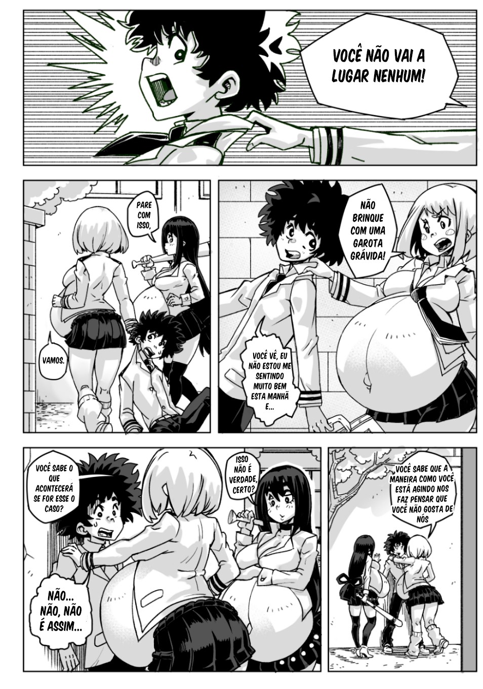 Pregnant Hero Academia Hentai pt-br 11