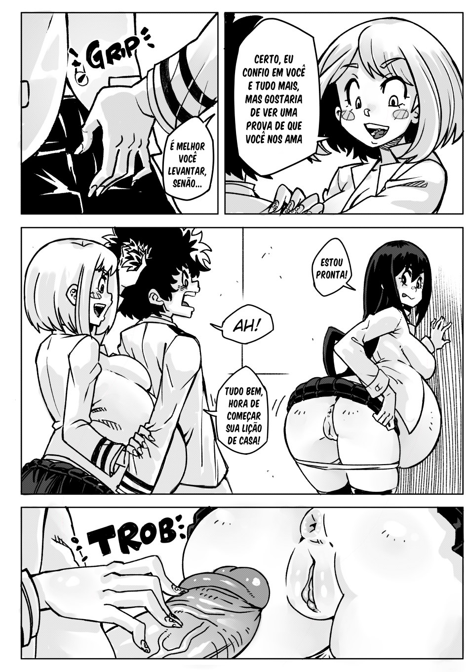 Pregnant Hero Academia Hentai pt-br 12