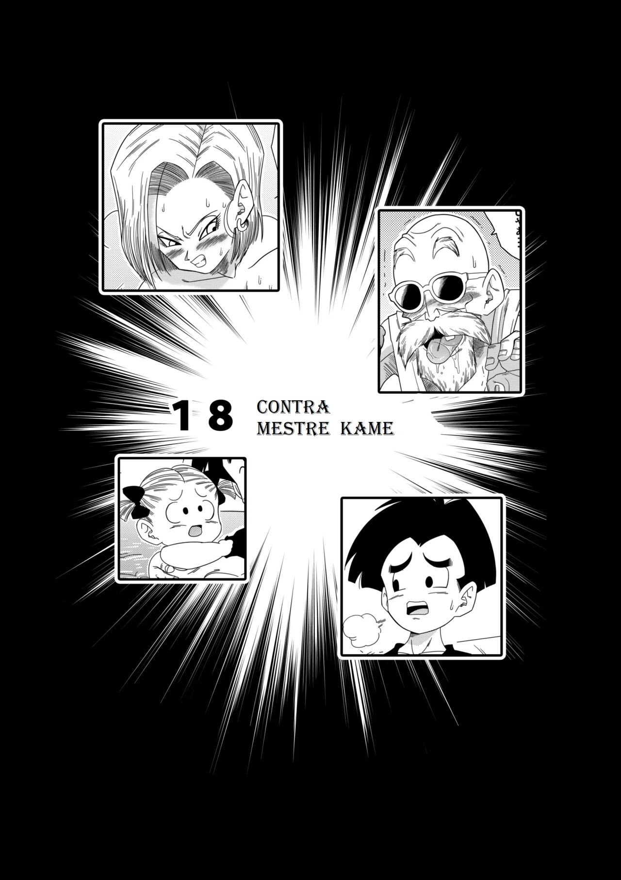 Dagon Ball: Android 18 vs Master Roshi Hentai pt-br 04