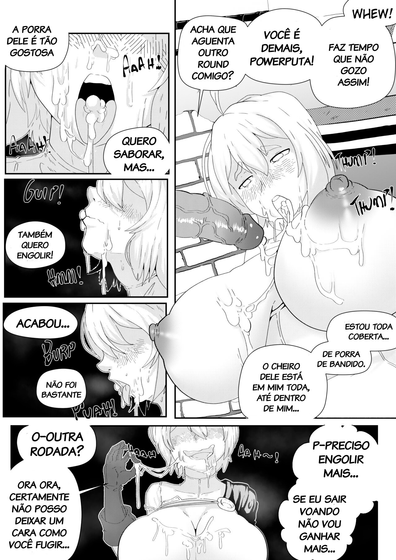 PowerGirl vs Powercock Hentai pt-br 13