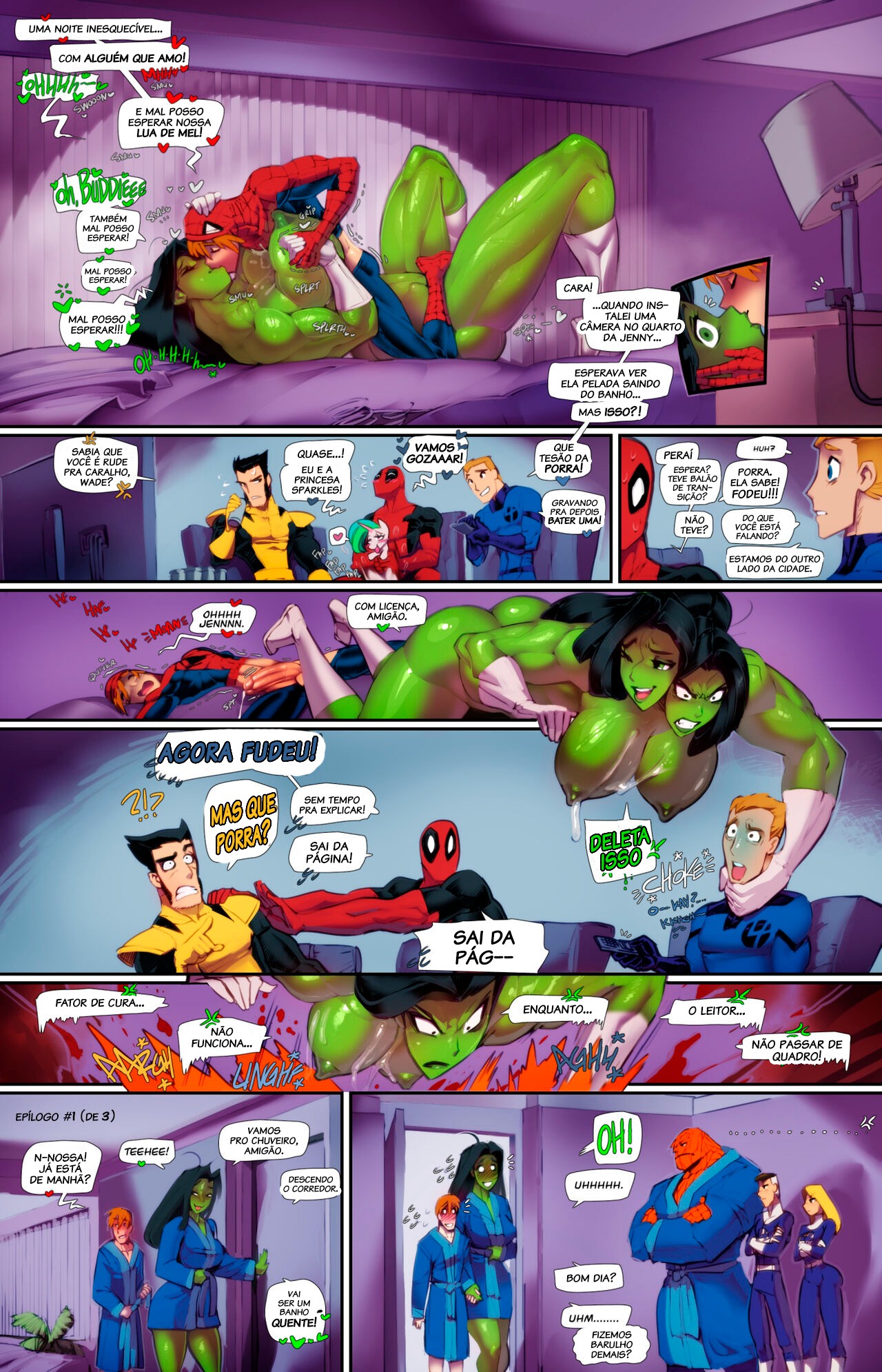 Spidey And She-Hulk: Are Noisy Neighboors Hentai pt-br 20