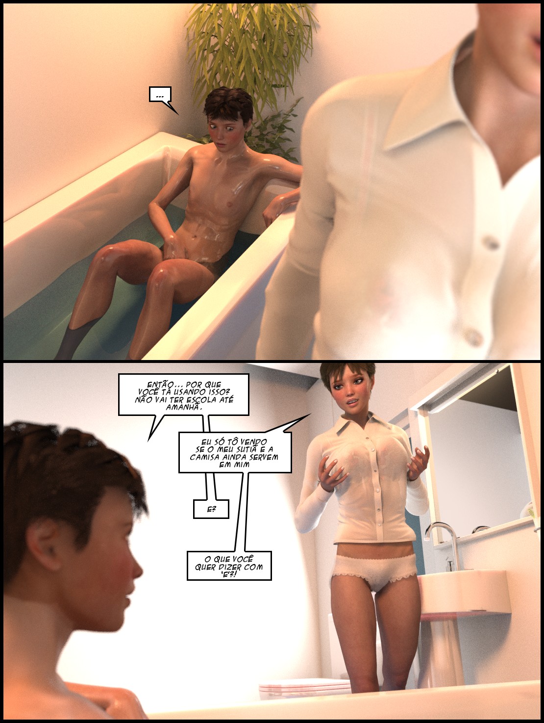 The Lithium Comic Part 7: Family Bathtime Hentai pt-br 18