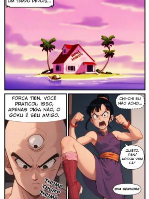 Goku’s Absence Part 1: Tempting Tien Hentai pt-br 08