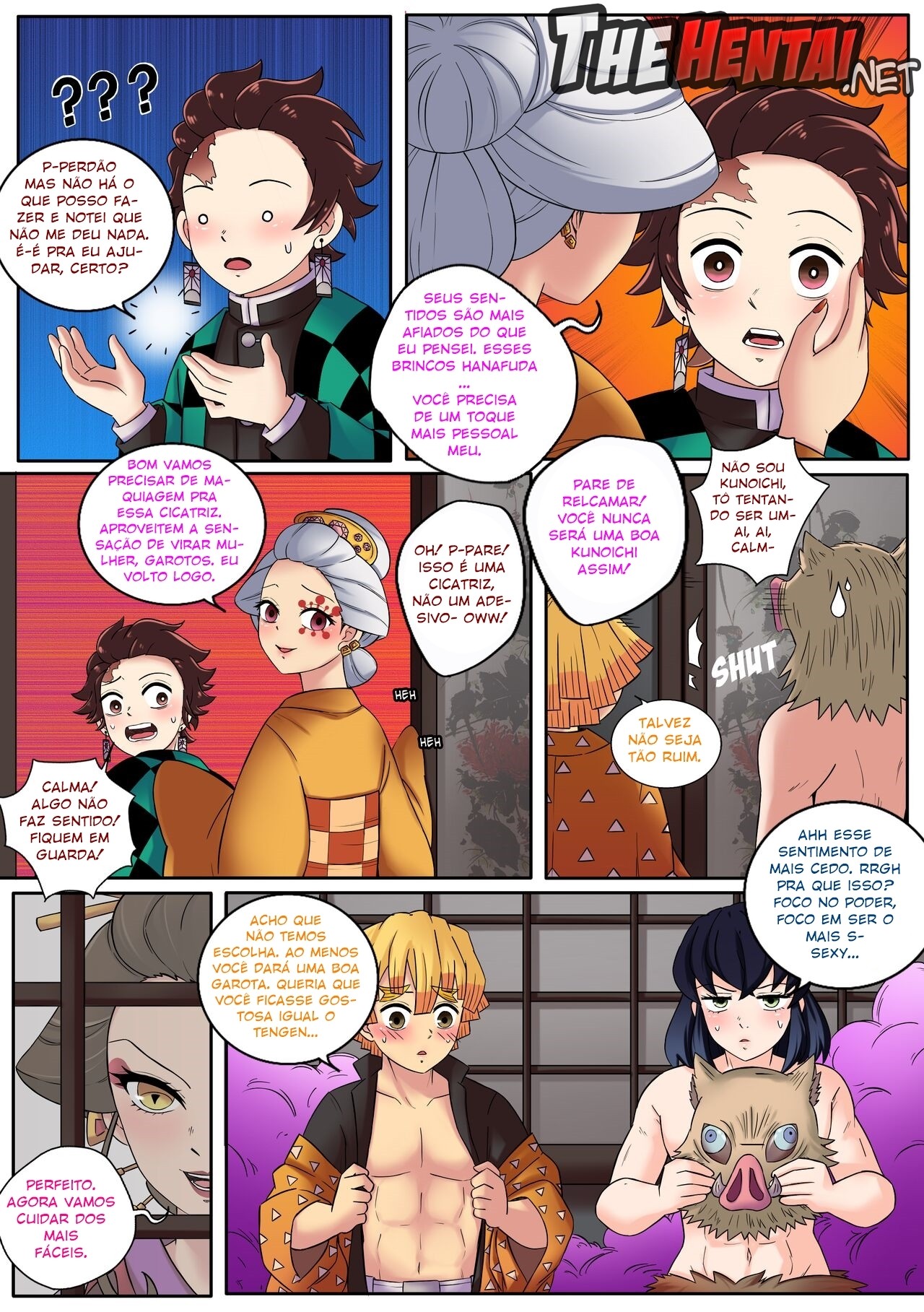 Kimetsu no Yaiba: Red Light District Hentai pt-br 15