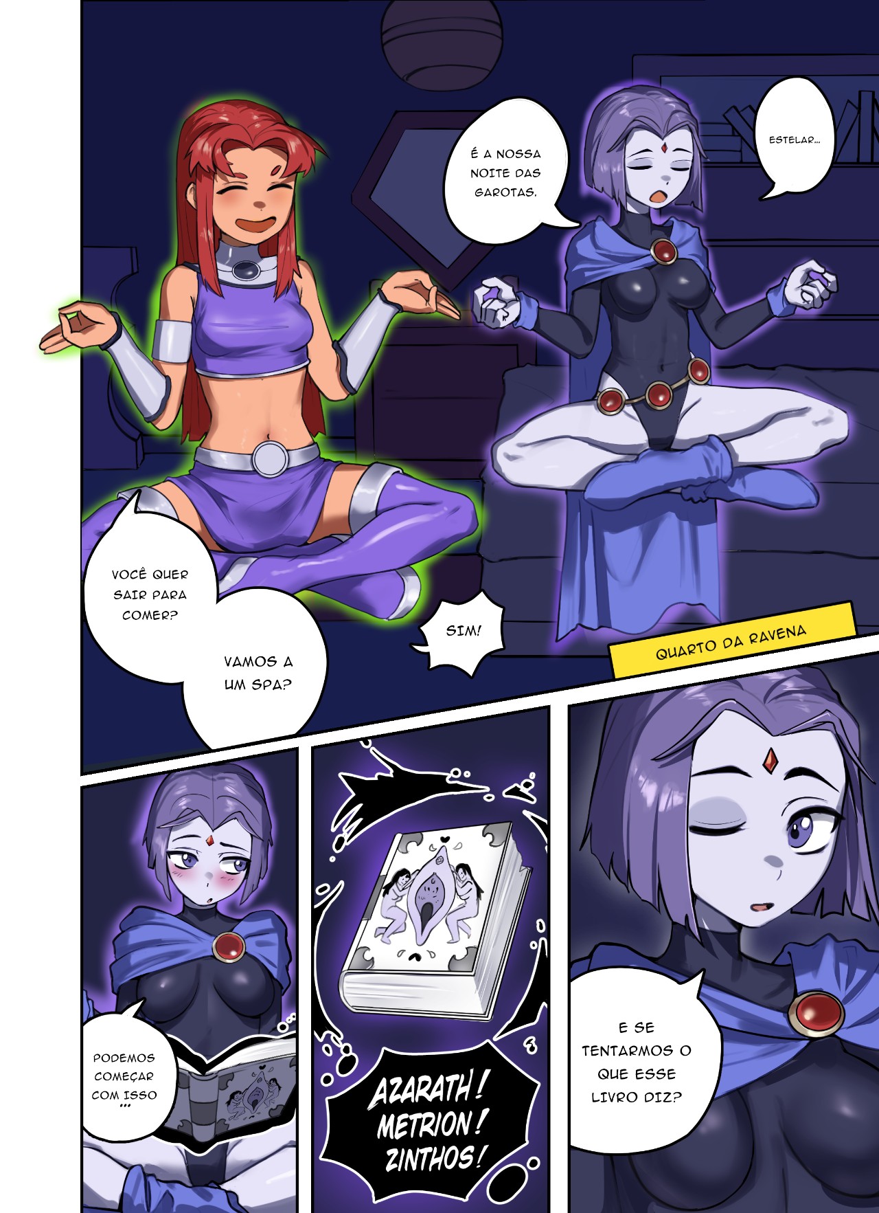 Raven x Starfire By Waligner Hentai pt-br 03