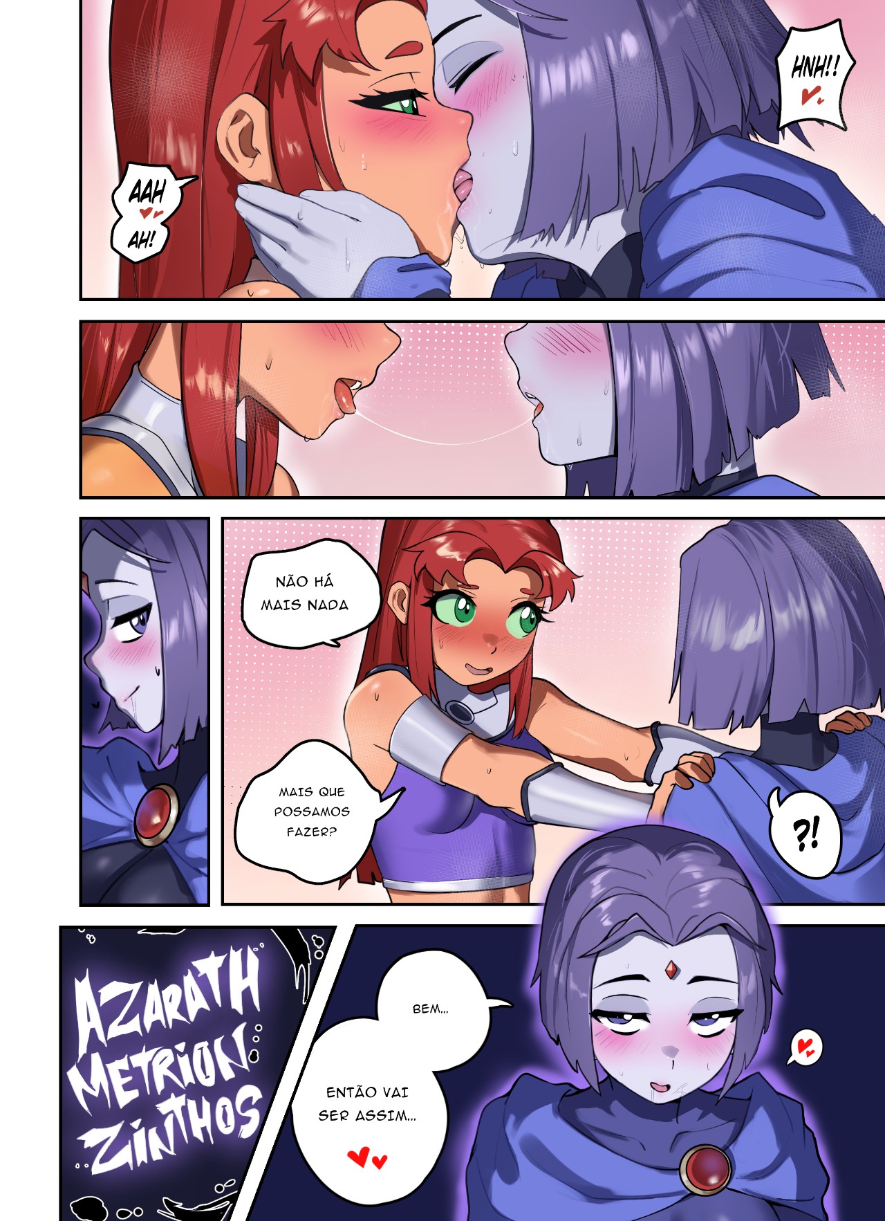 Raven x Starfire By Waligner Hentai pt-br 05