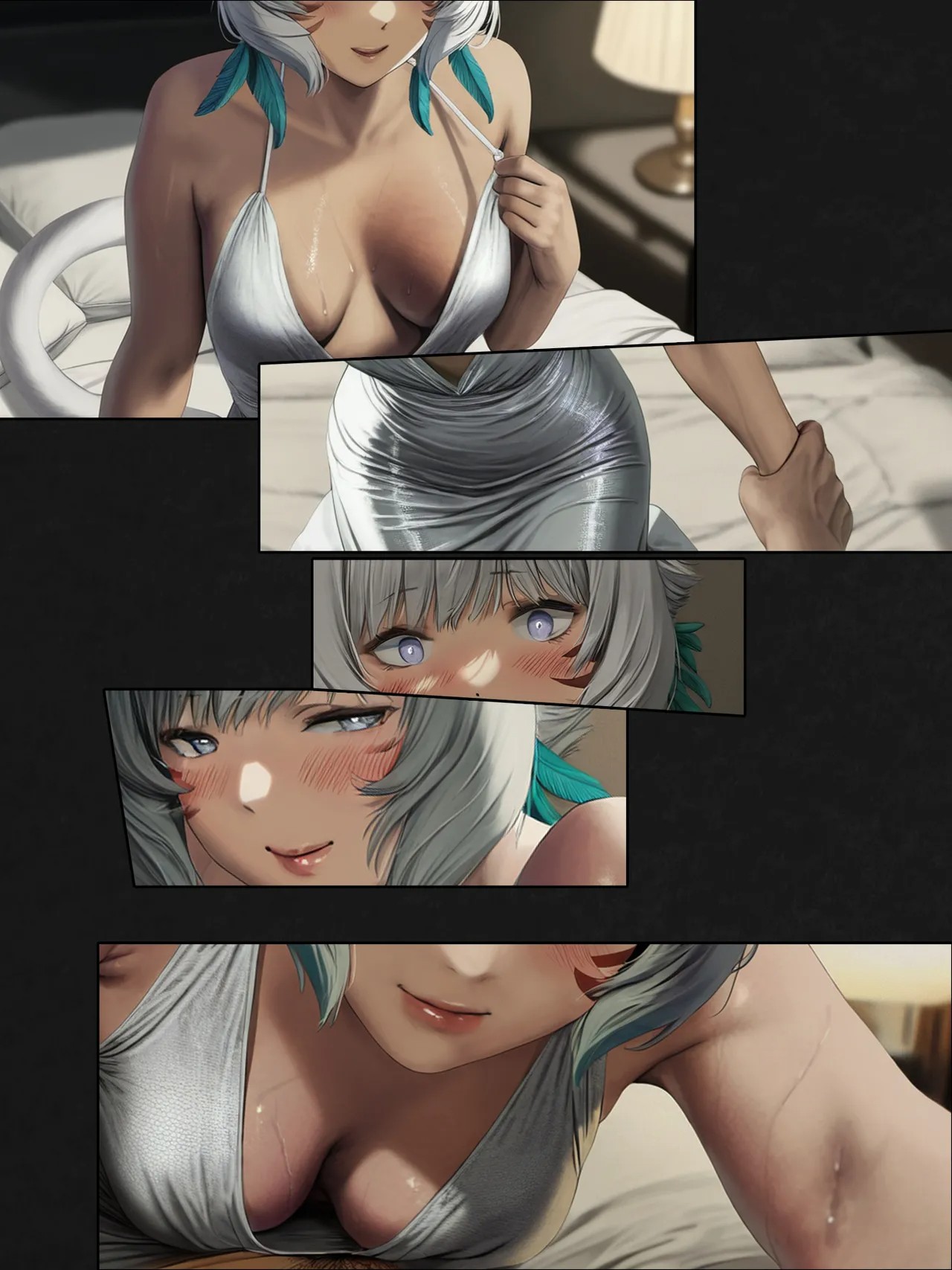 The Silk Between Us: That Time When I Literally Had Sex with Y'Shtola Through Silk Hentai pt-br 09