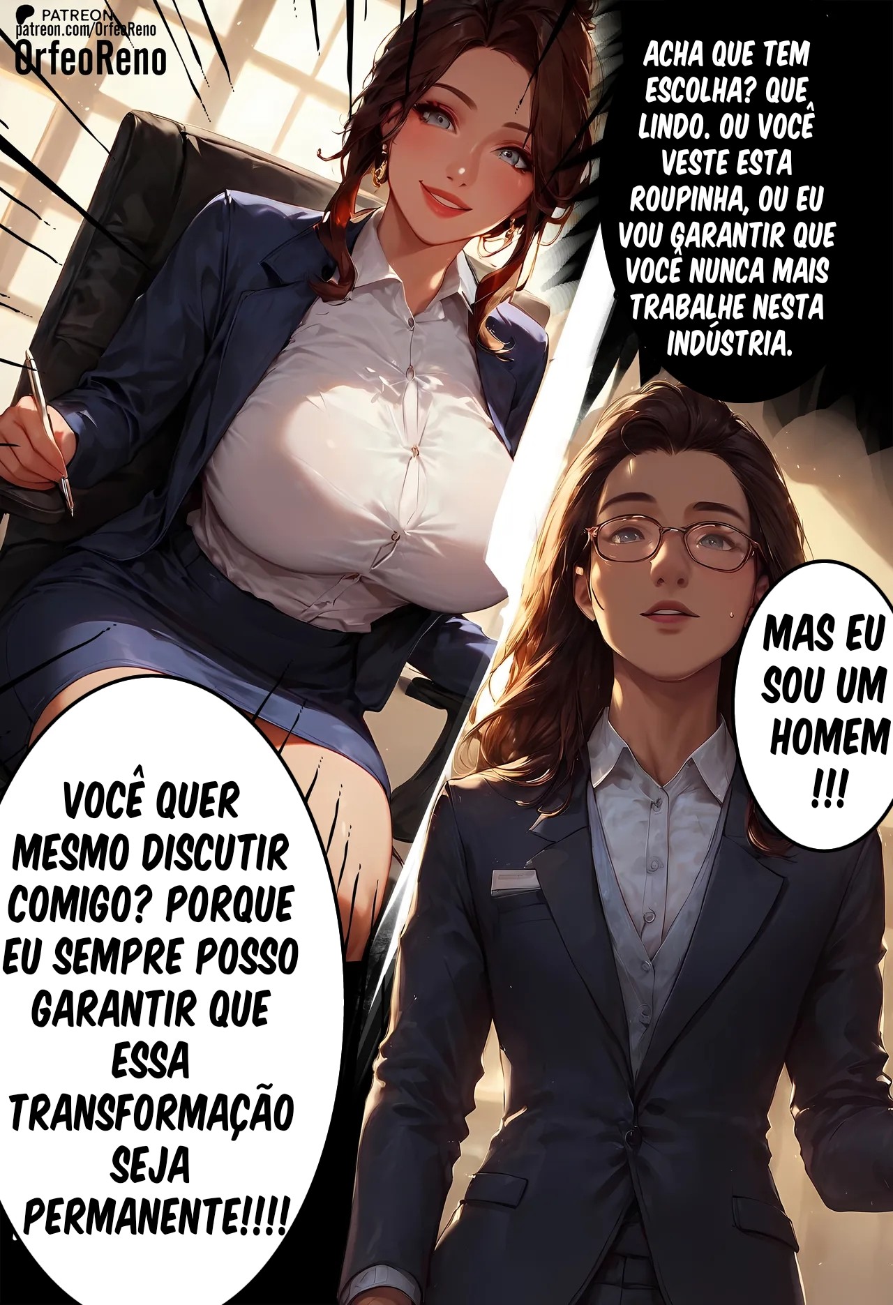 Dressed For Success: Crossdressing Hentai pt-br 03