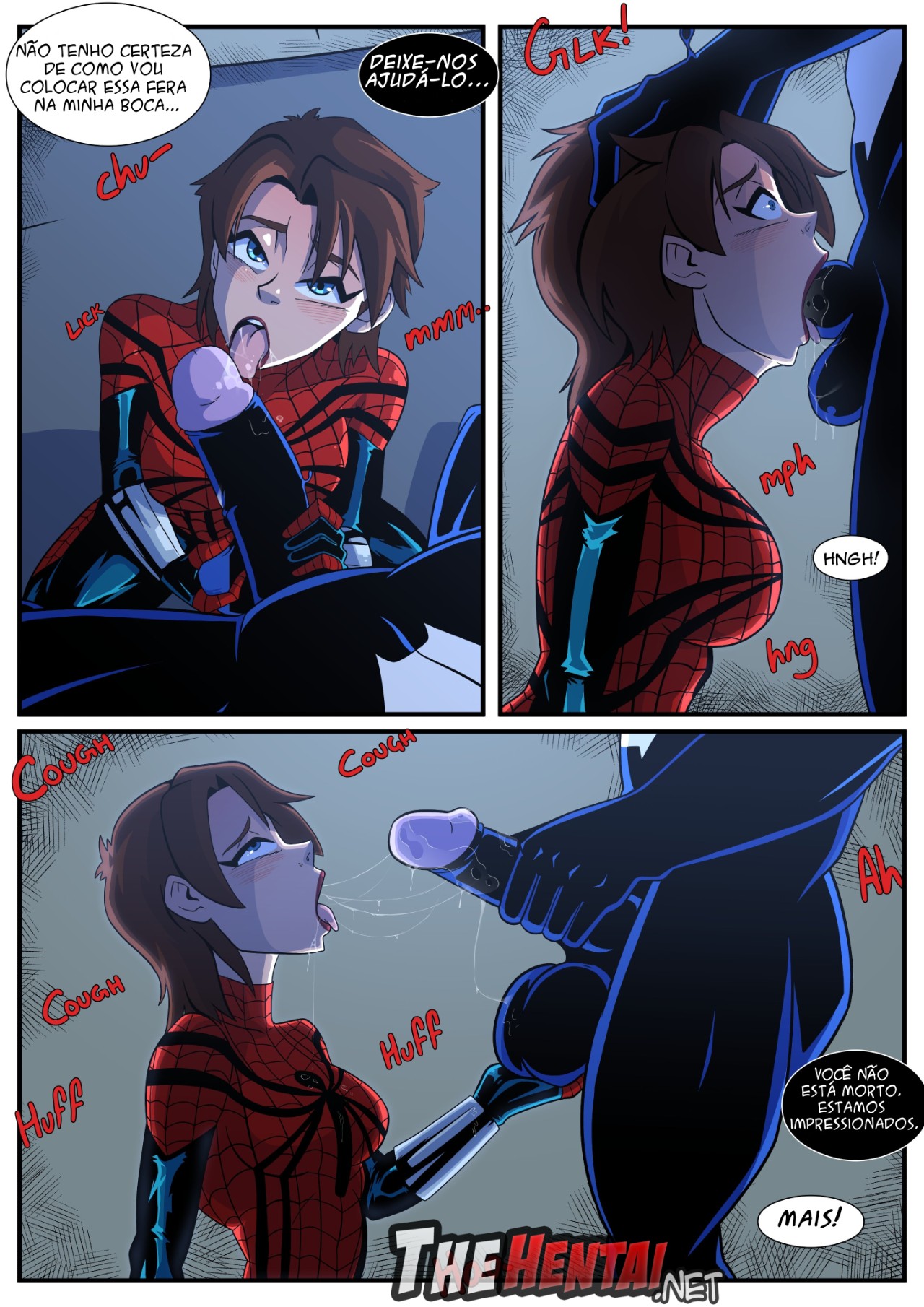 Spidergirl x Venom Hentai pt-br 02