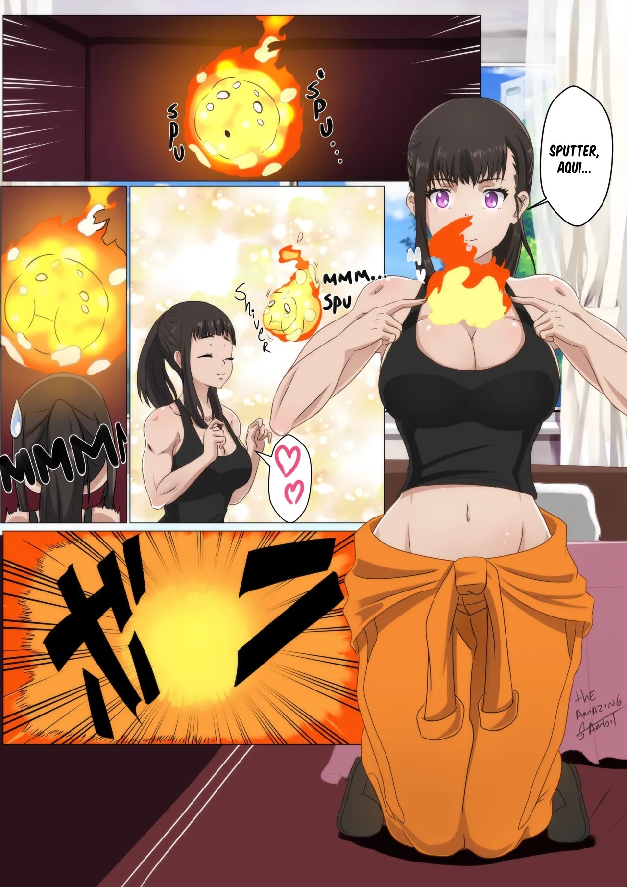 Too Hot to Handle! By The Amazing Gambit Hentai pt-br 02