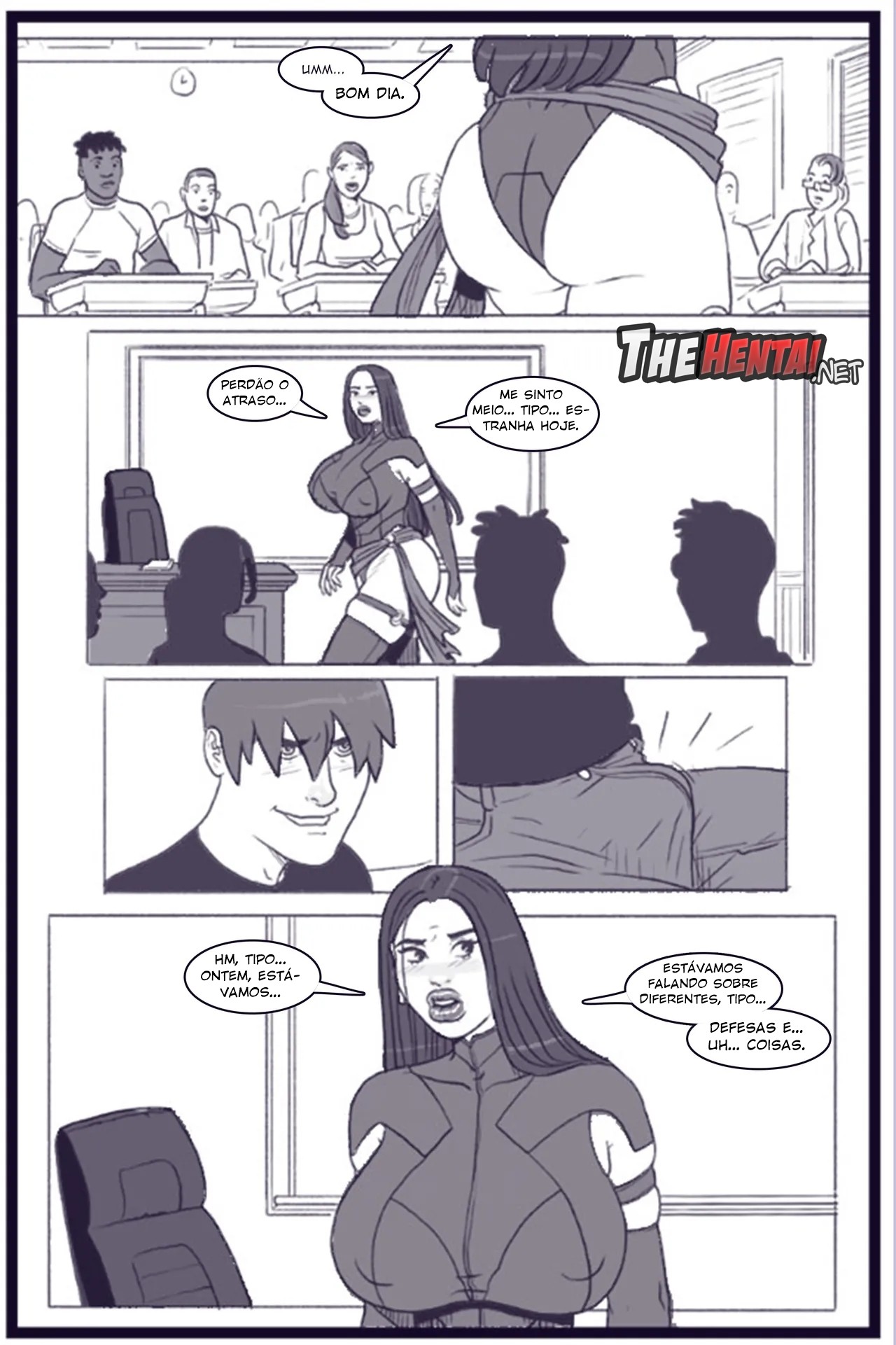 X Academy Bimbofied Hentai pt-br 30