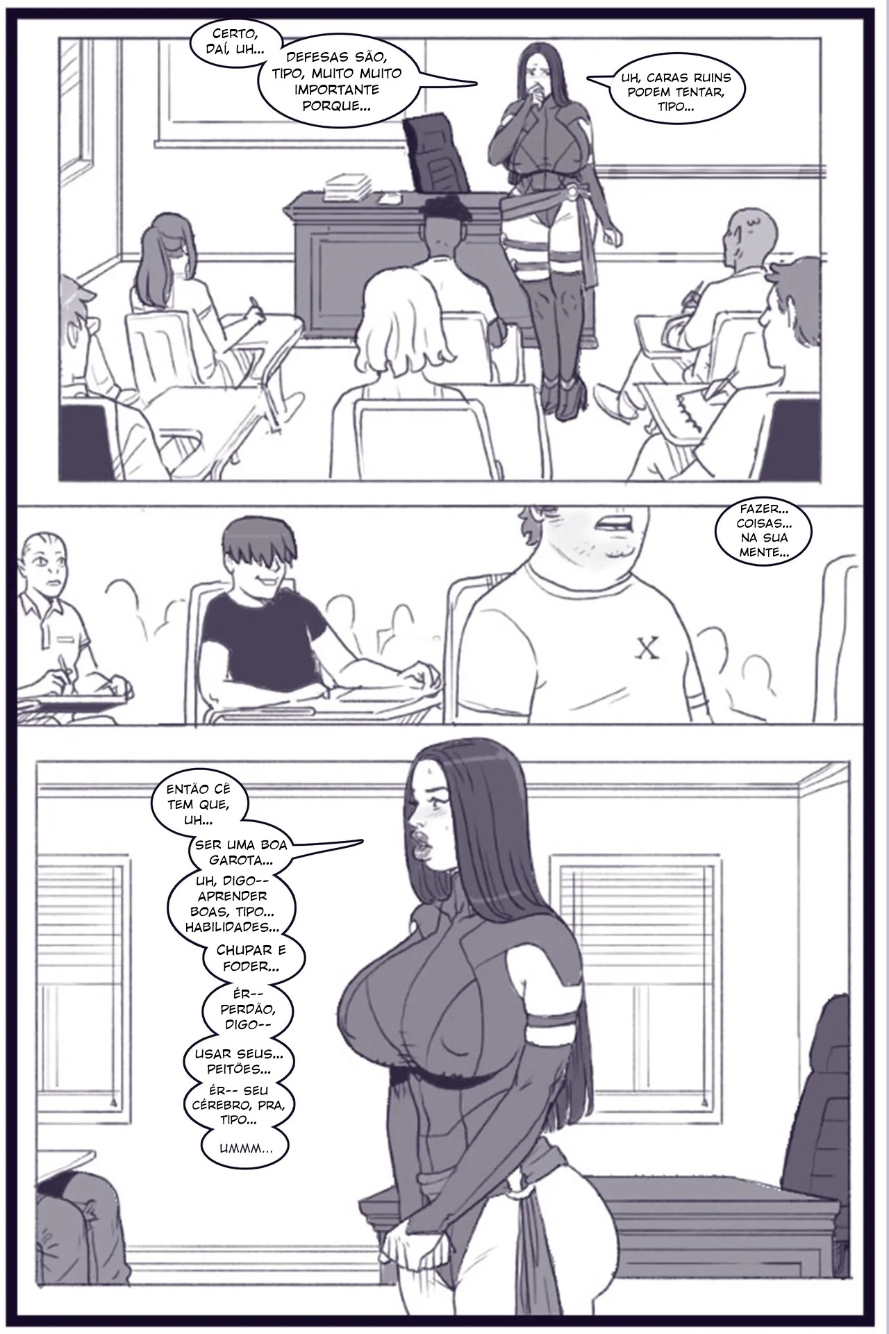 X Academy Bimbofied Hentai pt-br 31
