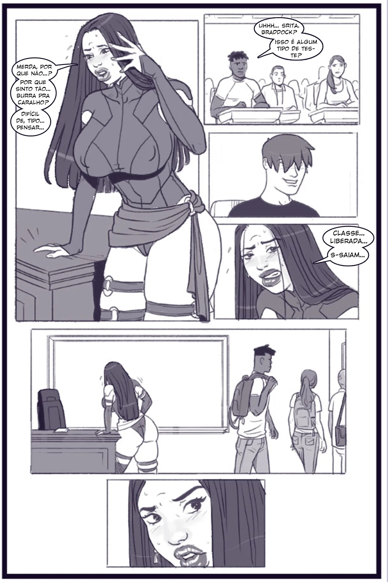 X Academy Bimbofied Hentai pt-br 32