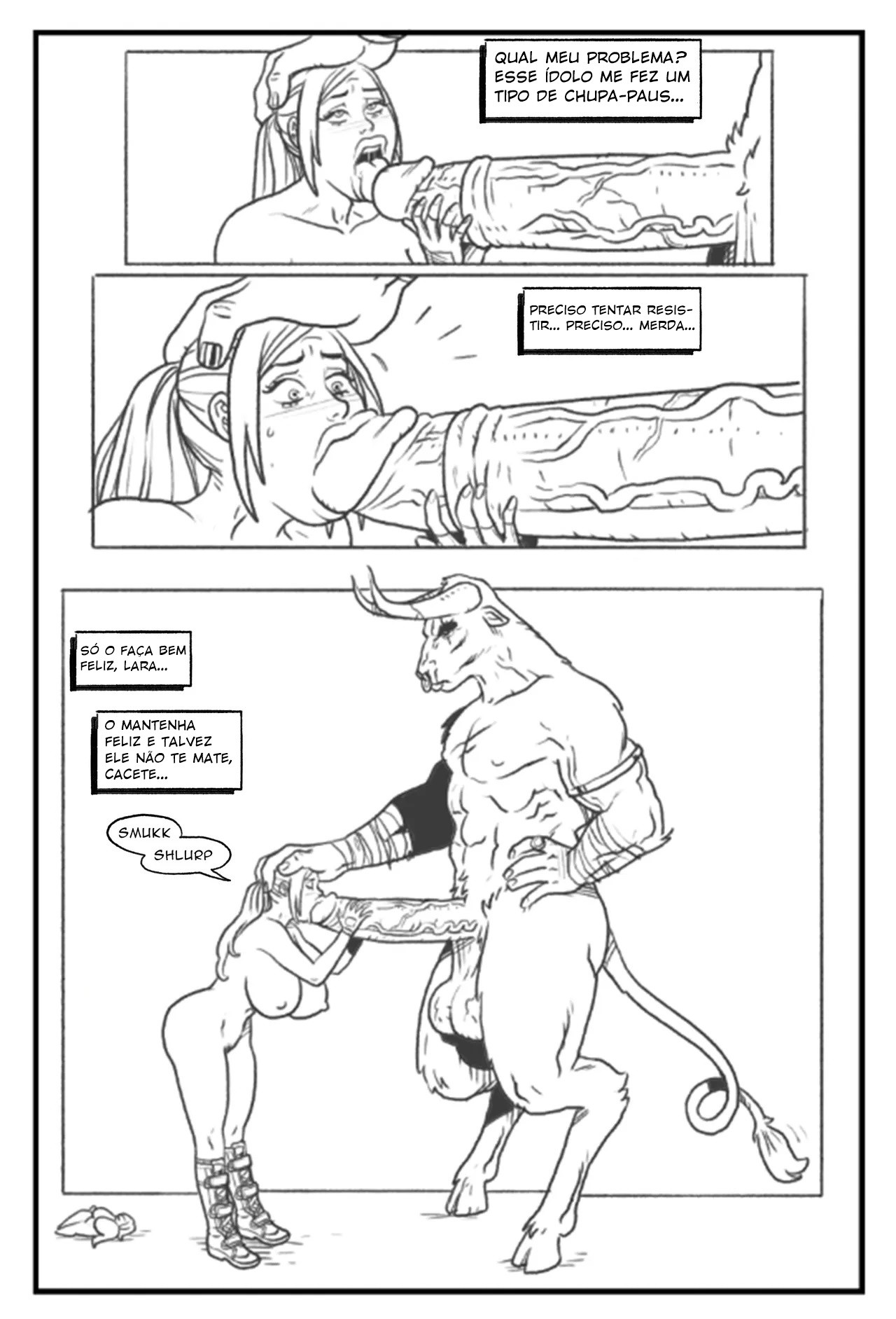 Lara Croft: Labyrinth Of The Minotaur Hentai pt-br 28