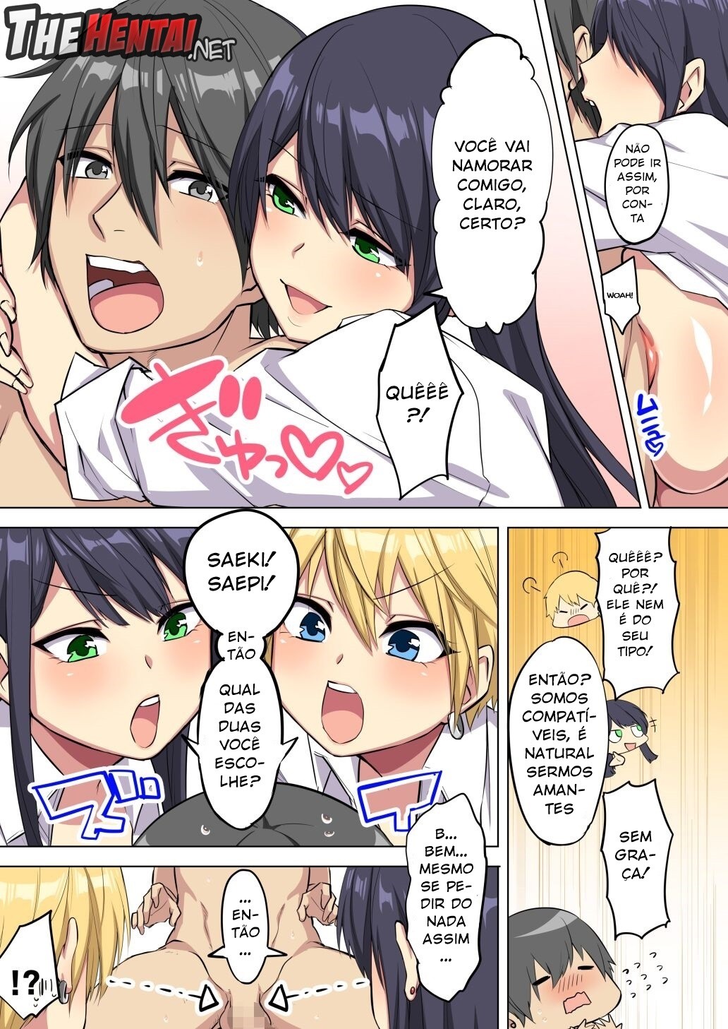 My Big Cock Is Getting Squeezed By Huge Breasted Bitch Gals!! Hentai pt-br 36