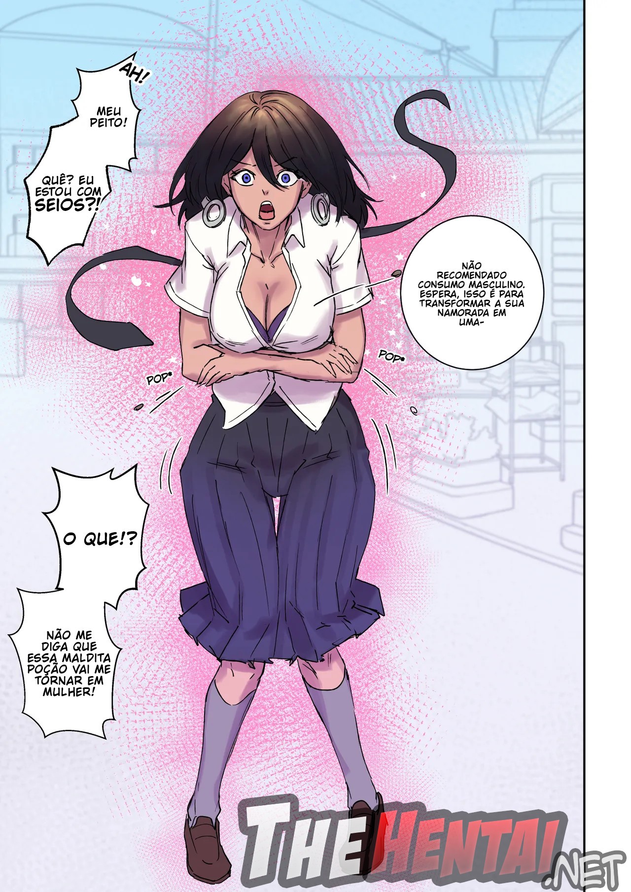 My Shy Best Friend Turned Into a Gal Girl Hentai pt-br 06