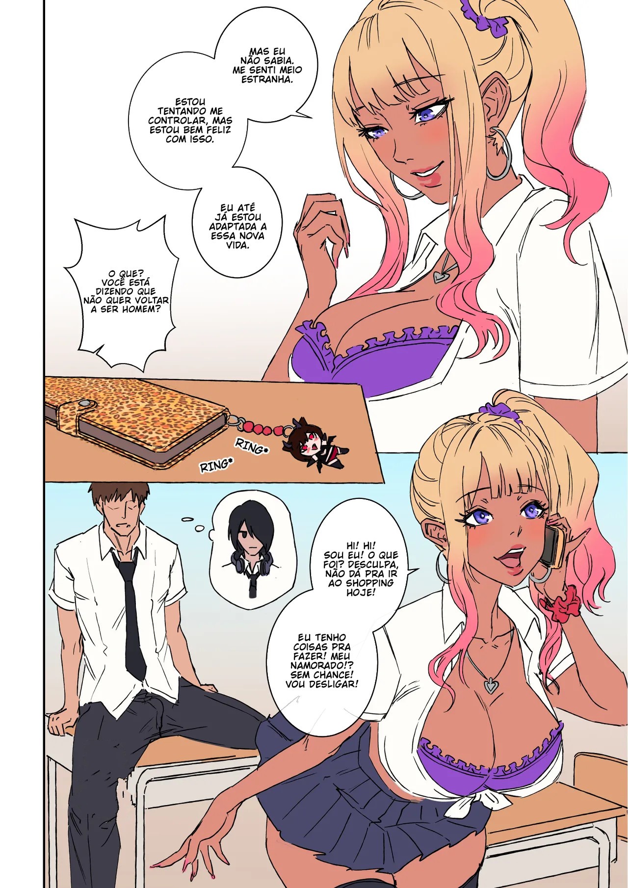 My Shy Best Friend Turned Into a Gal Girl Hentai pt-br 11