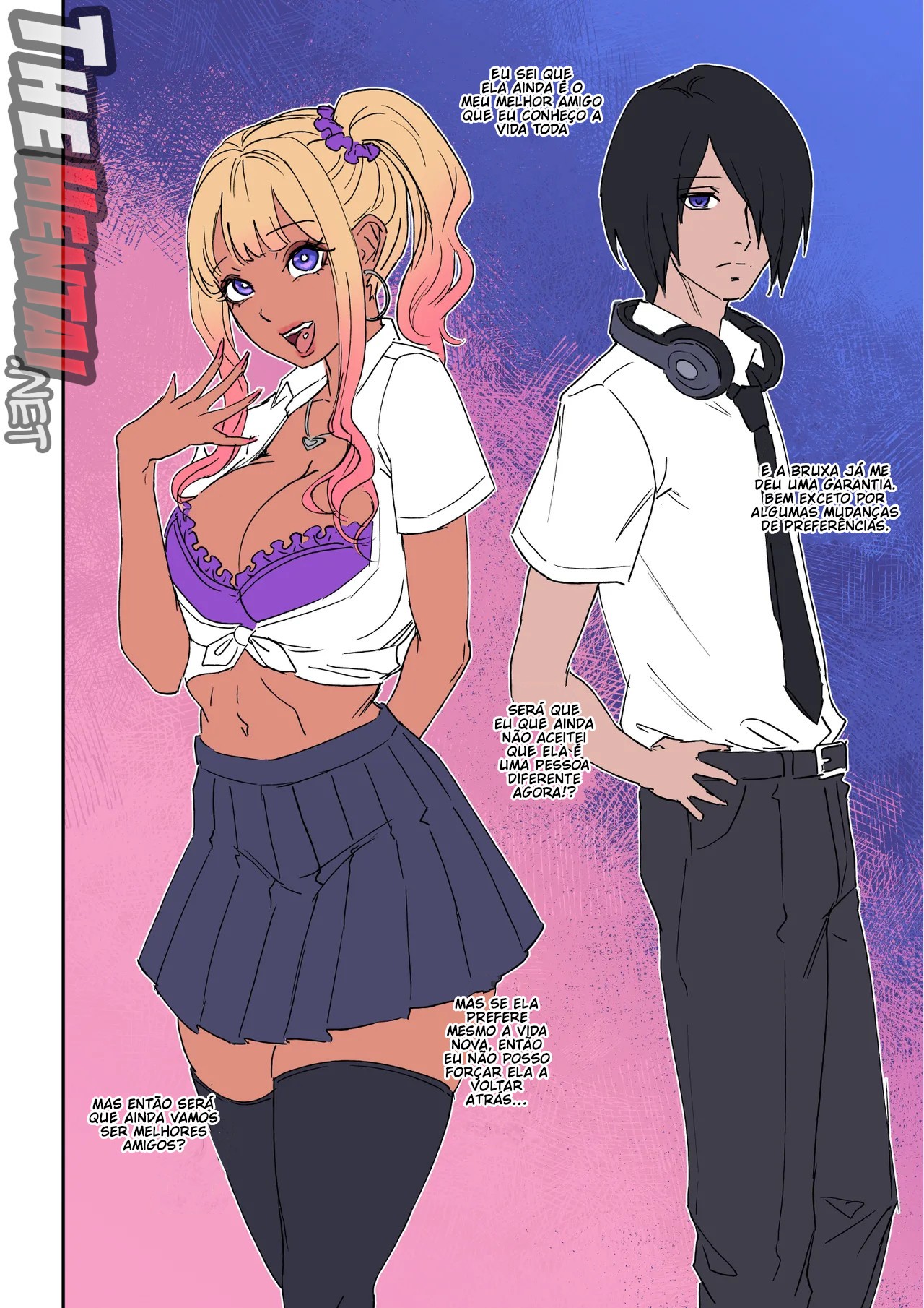 My Shy Best Friend Turned Into a Gal Girl Hentai pt-br 15