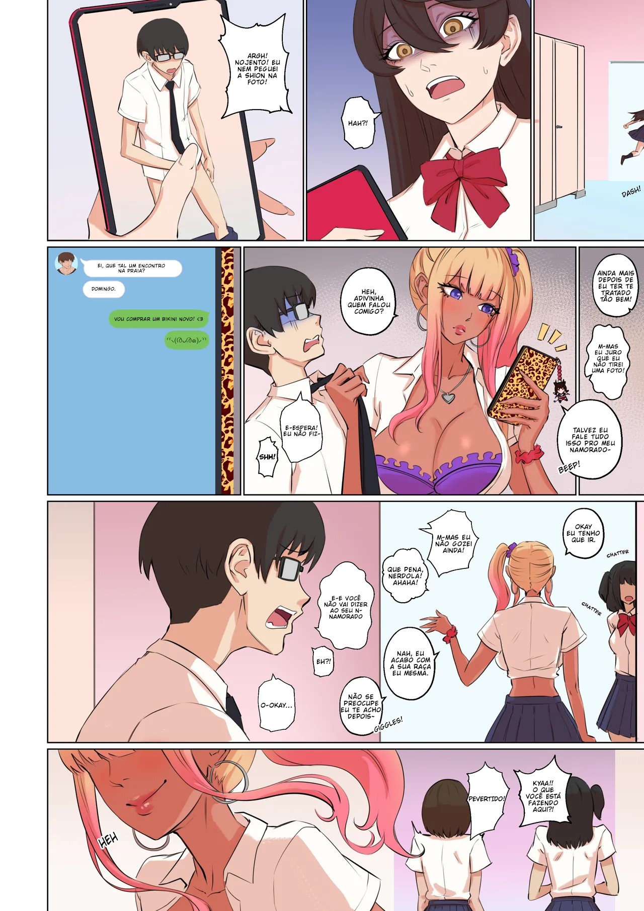 My Shy Best Friend Turned Into a Gal Girl Hentai pt-br 32
