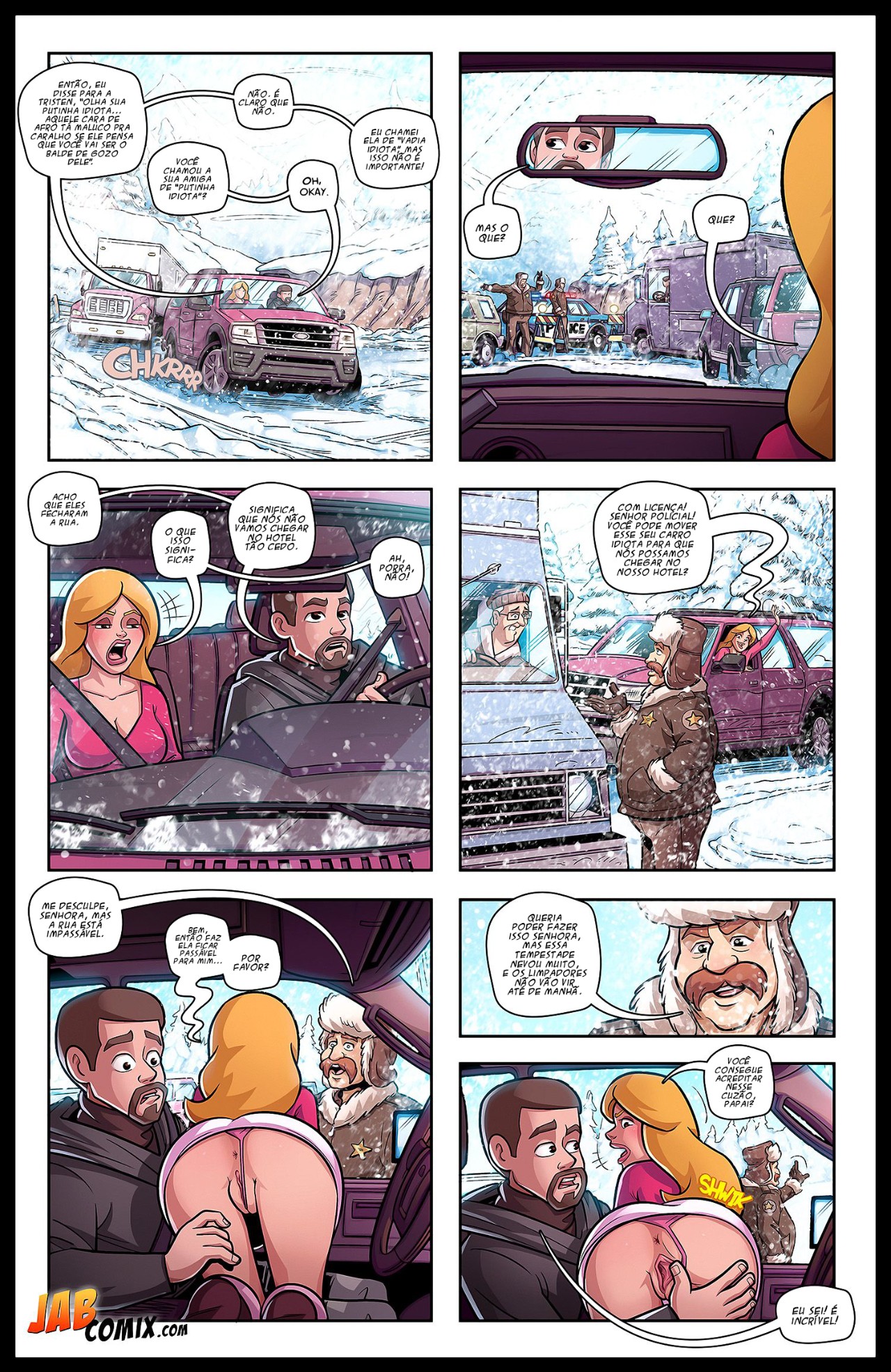 Snowed In By JABComix Hentai pt-br 14