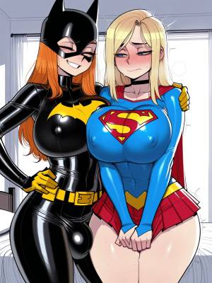 Futa Batgirl x Supergirl Hentai pt-br 01