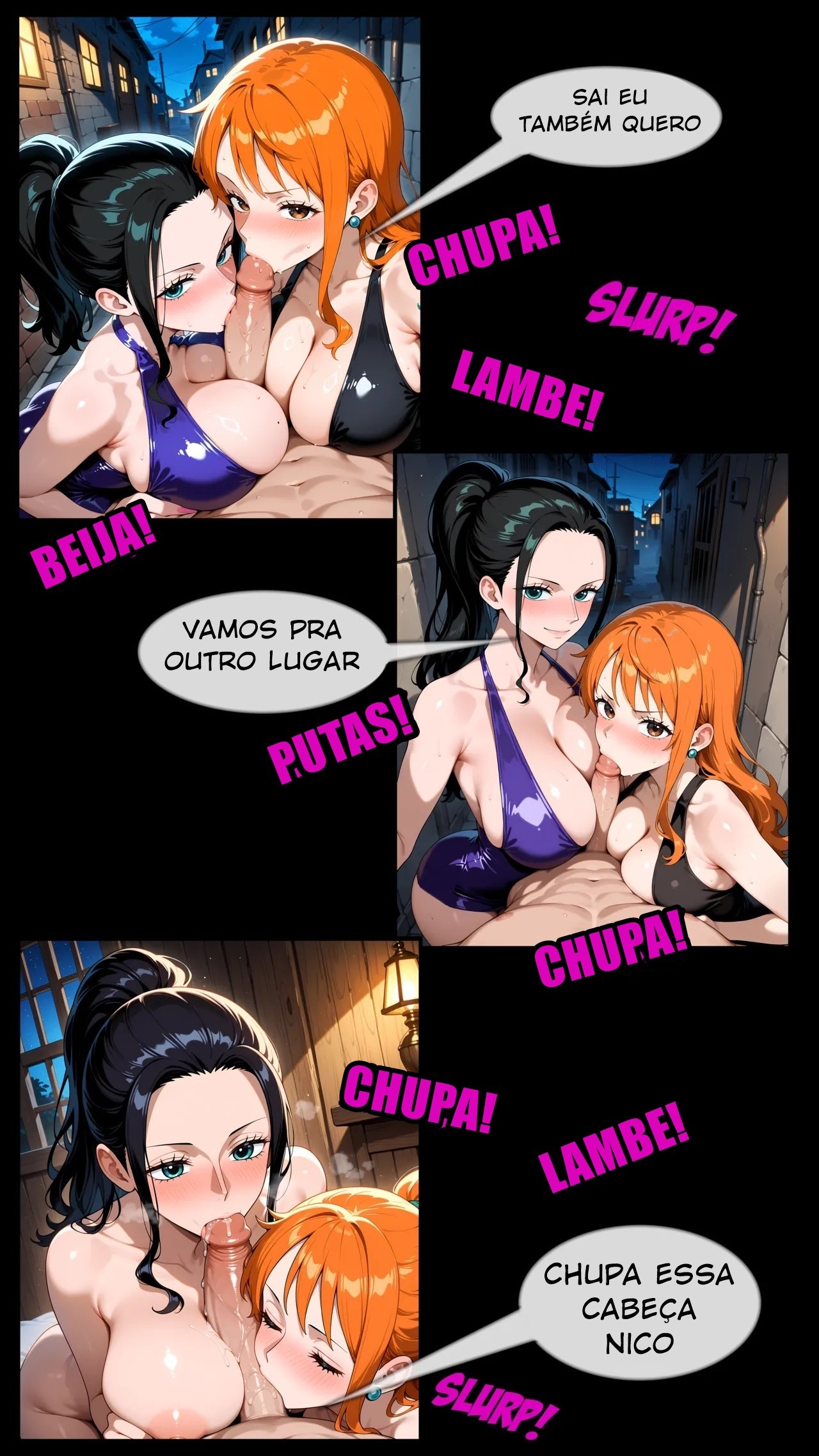 Nico And Nami: Tipsy Sluts Hentai pt-br 05